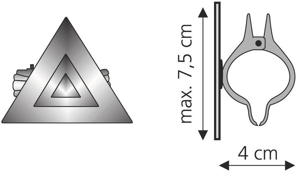 Thumbnail - Liedeco Dekoklammer "Grafik", (Packung, 2 St.), für Gardinen, Vorhänge