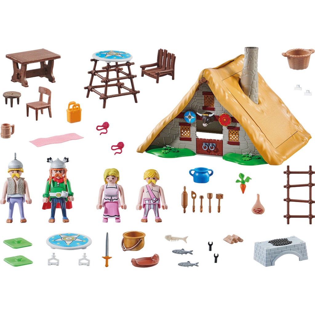 Playmobil® Konstruktions-Spielset »Hütte des Majestix (70932), Asterix«, (110 St.)