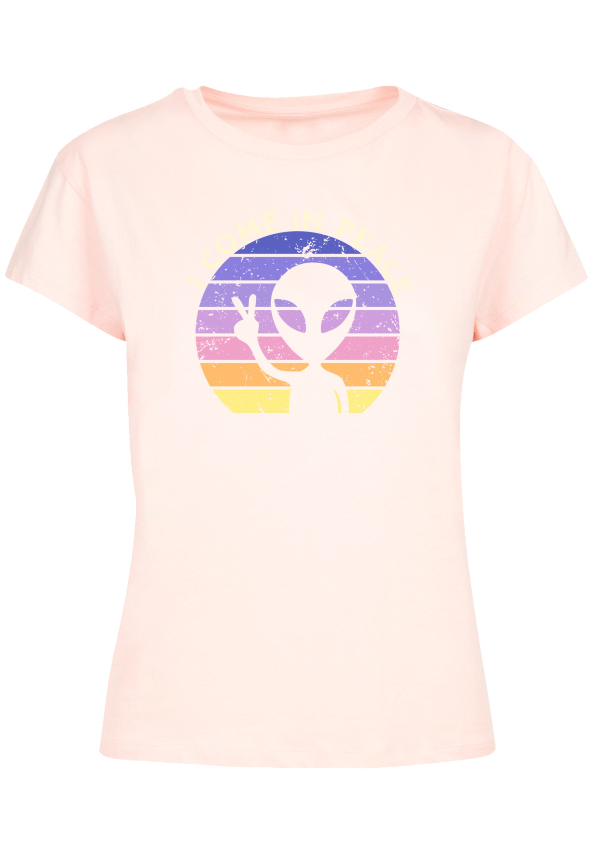 F4NT4STIC T-Shirt »Alien Peace Sunset«, Premium Qualität