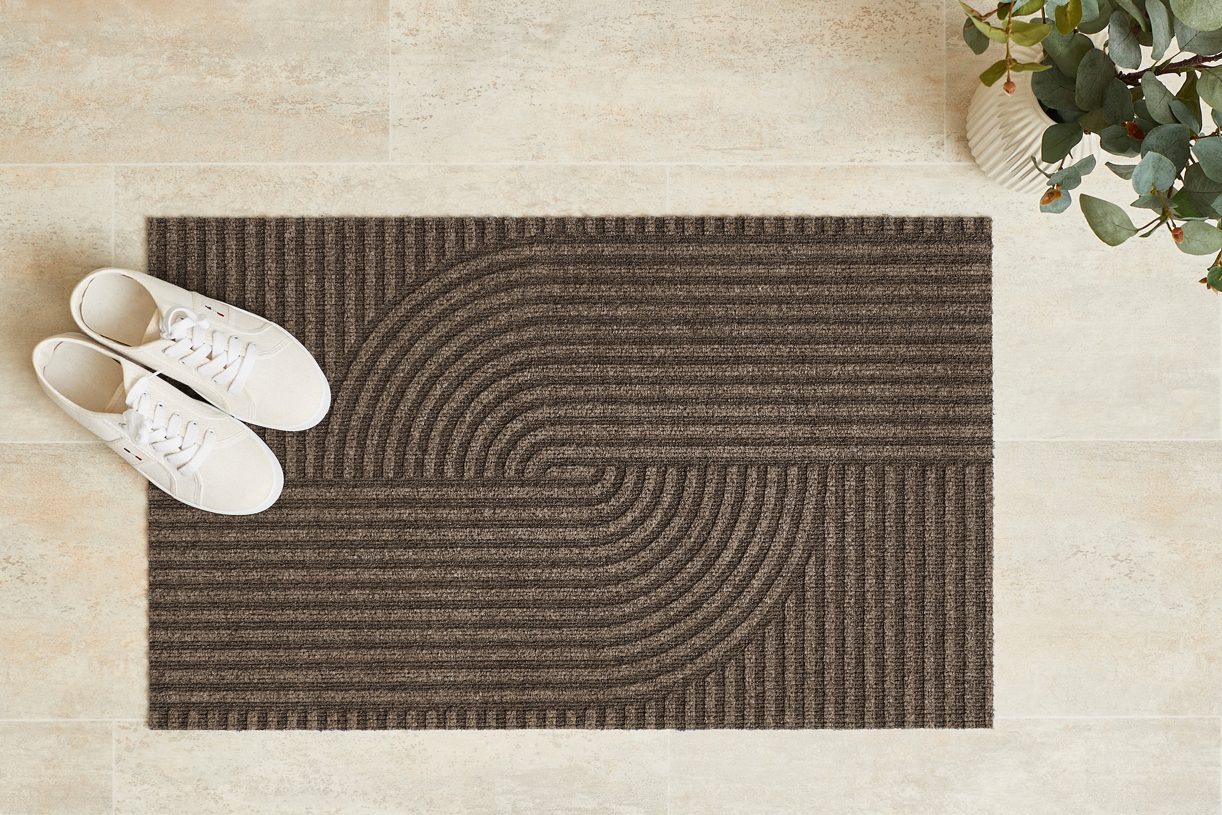Andiamo Fußmatte »Yukon« rechteckig 6 mm Höhe Schmutzfangmatte, modernes Design, robust, waschbar, rutschhemmend