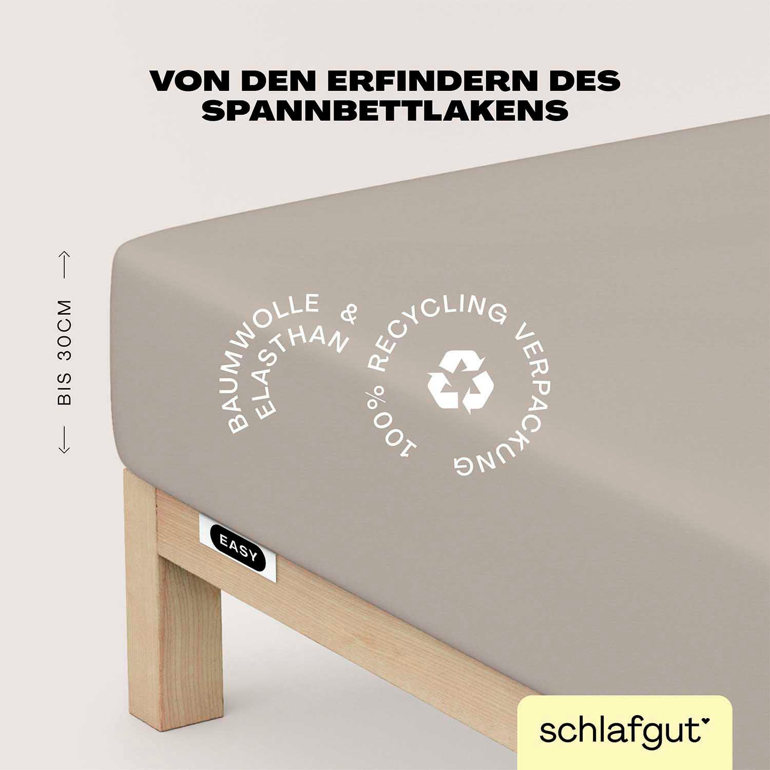 Schlafgut Spannbettlaken »EASY Jersey Elasthan«, MADE IN GREEN by OEKO-TEX®