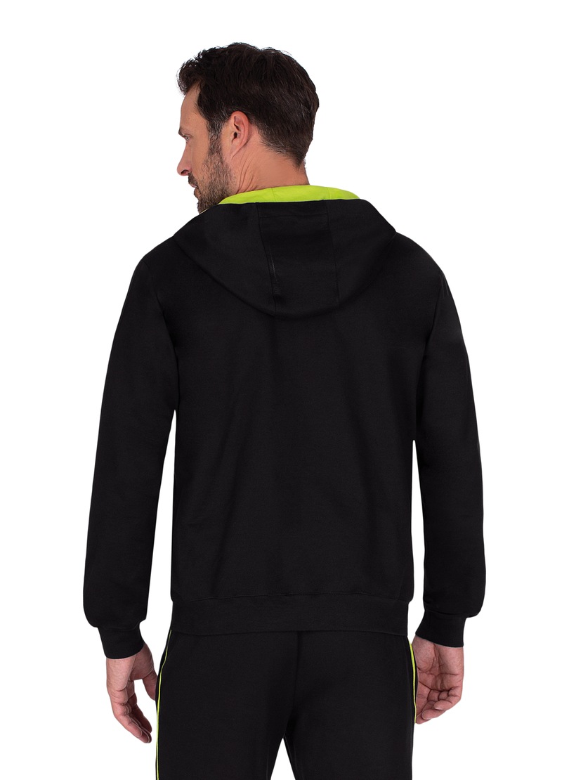 Trigema Sweatjacke »TRIGEMA Kapuzenjacke mit langem Reißverschluss«