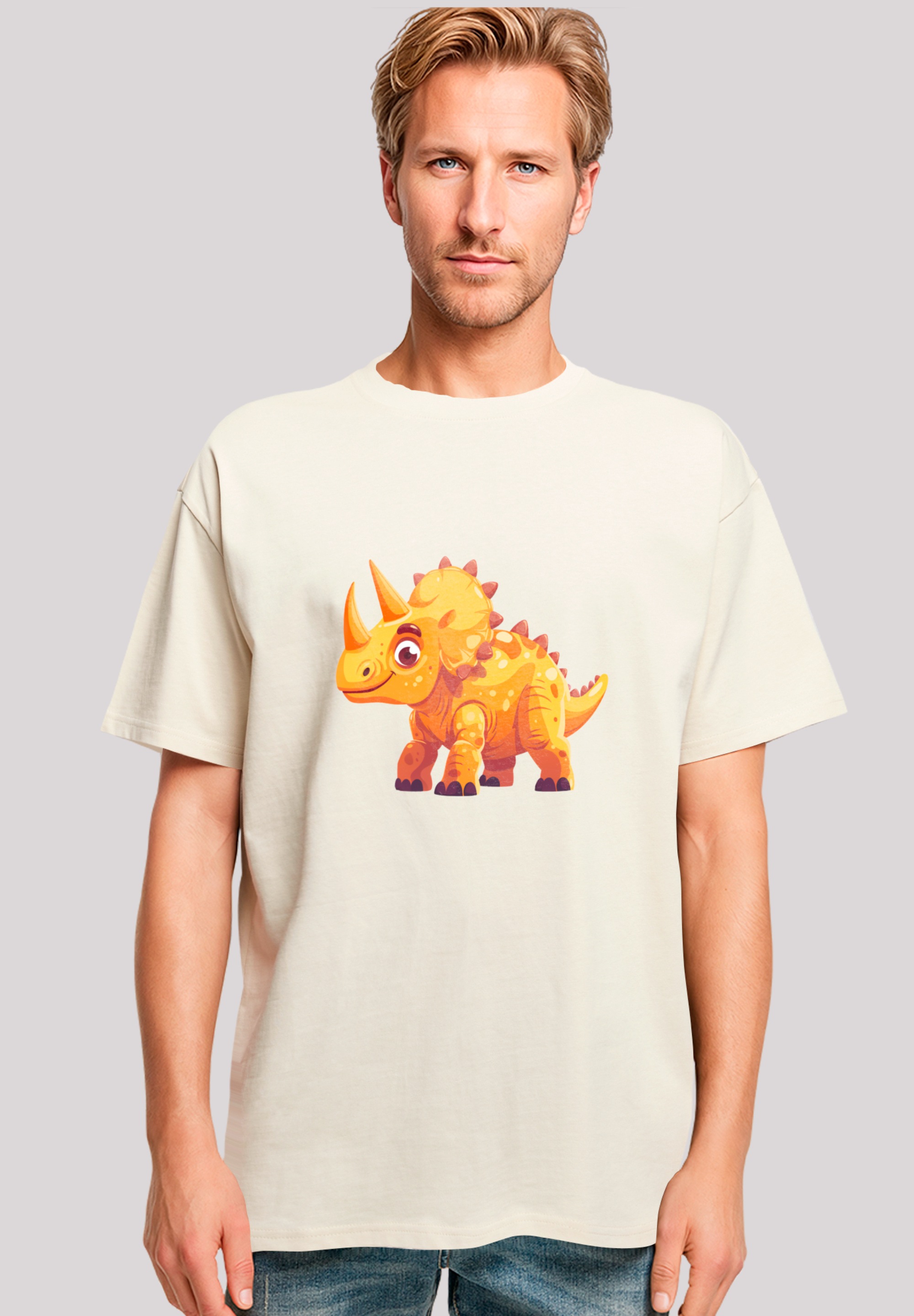 F4NT4STIC T-Shirt "Süßer Triceratops Dinosaurier", Premium Qualität günstig online kaufen