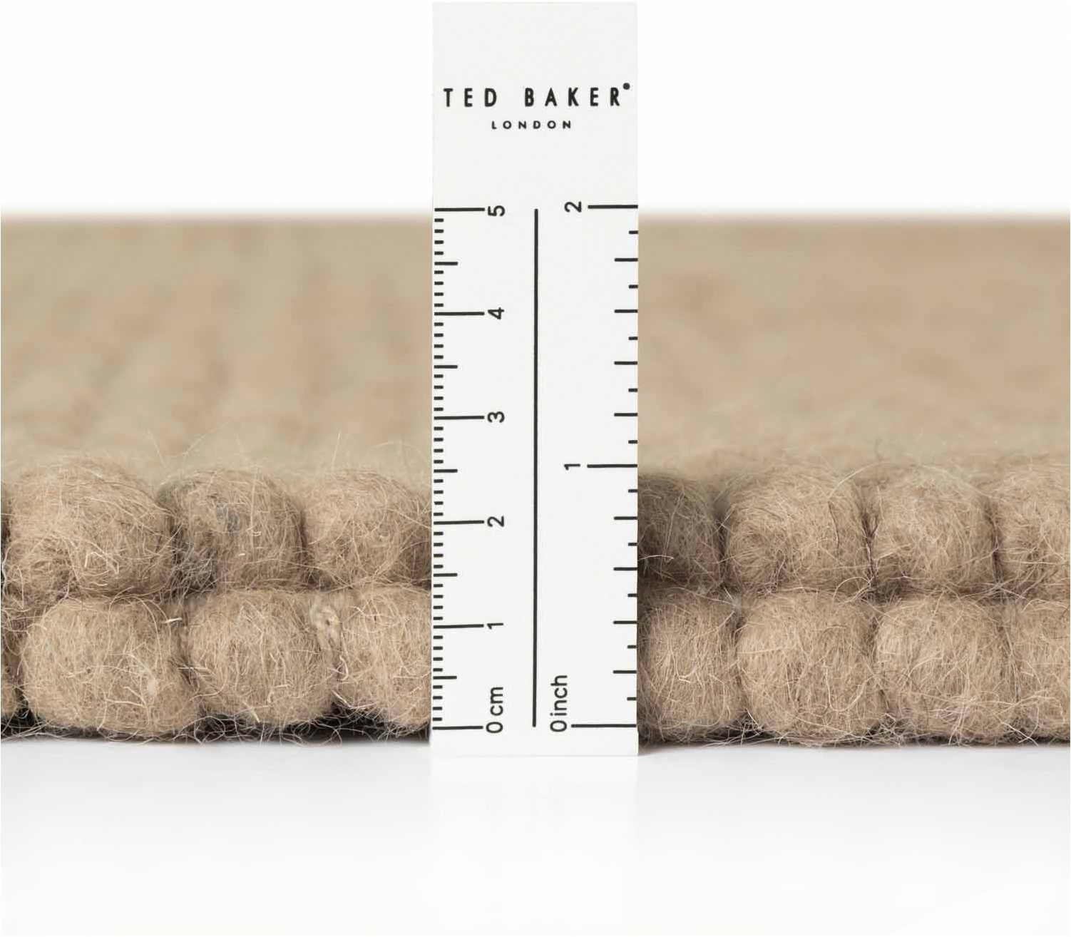 Ted Baker Wollteppich »Diana« rechteckig 16 mm Höhe Wolle, Natur, Handgemacht, Wohnzimmer, Esszimmer, Schlafzimmer, Skandi