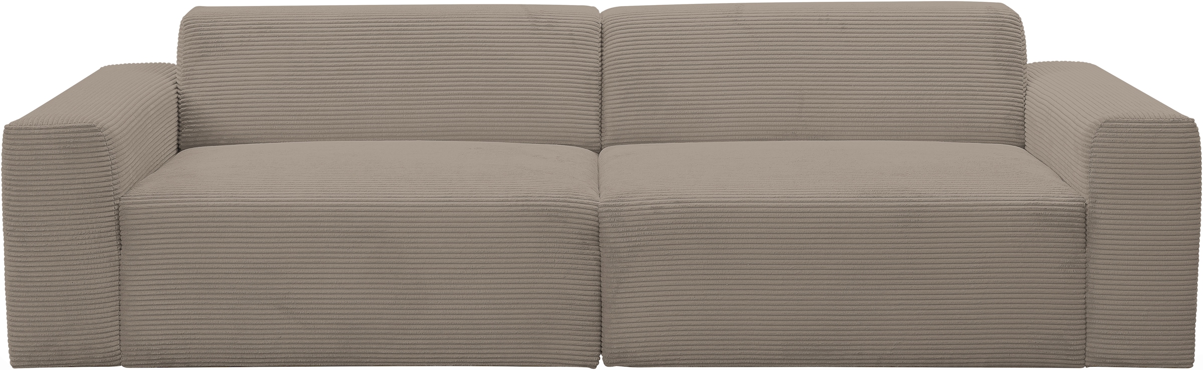 WERK2 Sofa »Zeus 3-Sitzer, Big-Sofa, Breite 256cm, Tiefe 105cm, modern und bequem«, Curvy Trend 3-Sitzer mit urbaner Optik