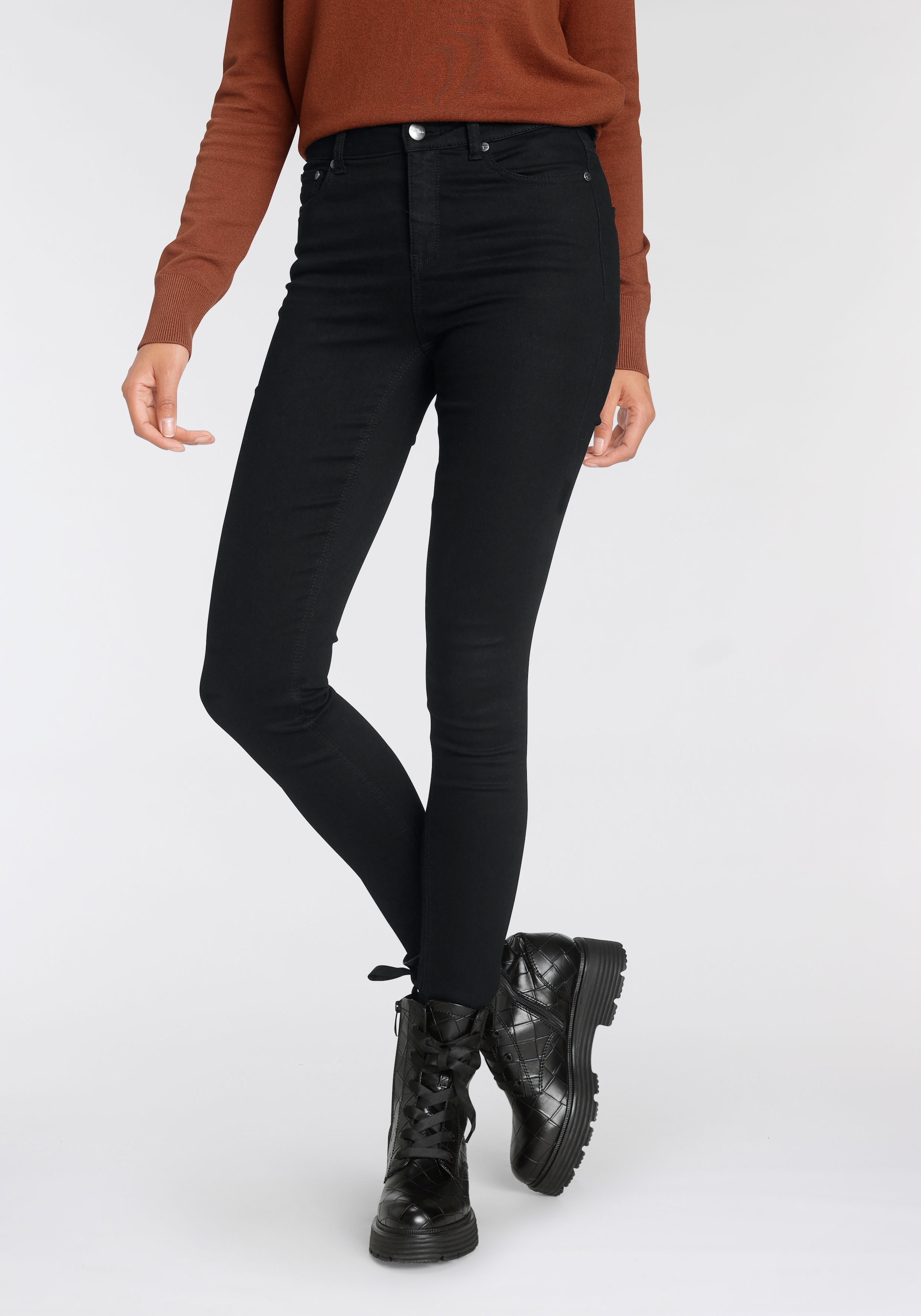 Tamaris High-waist-Jeans, | Five-Pocket-Style für bestellen im BAUR