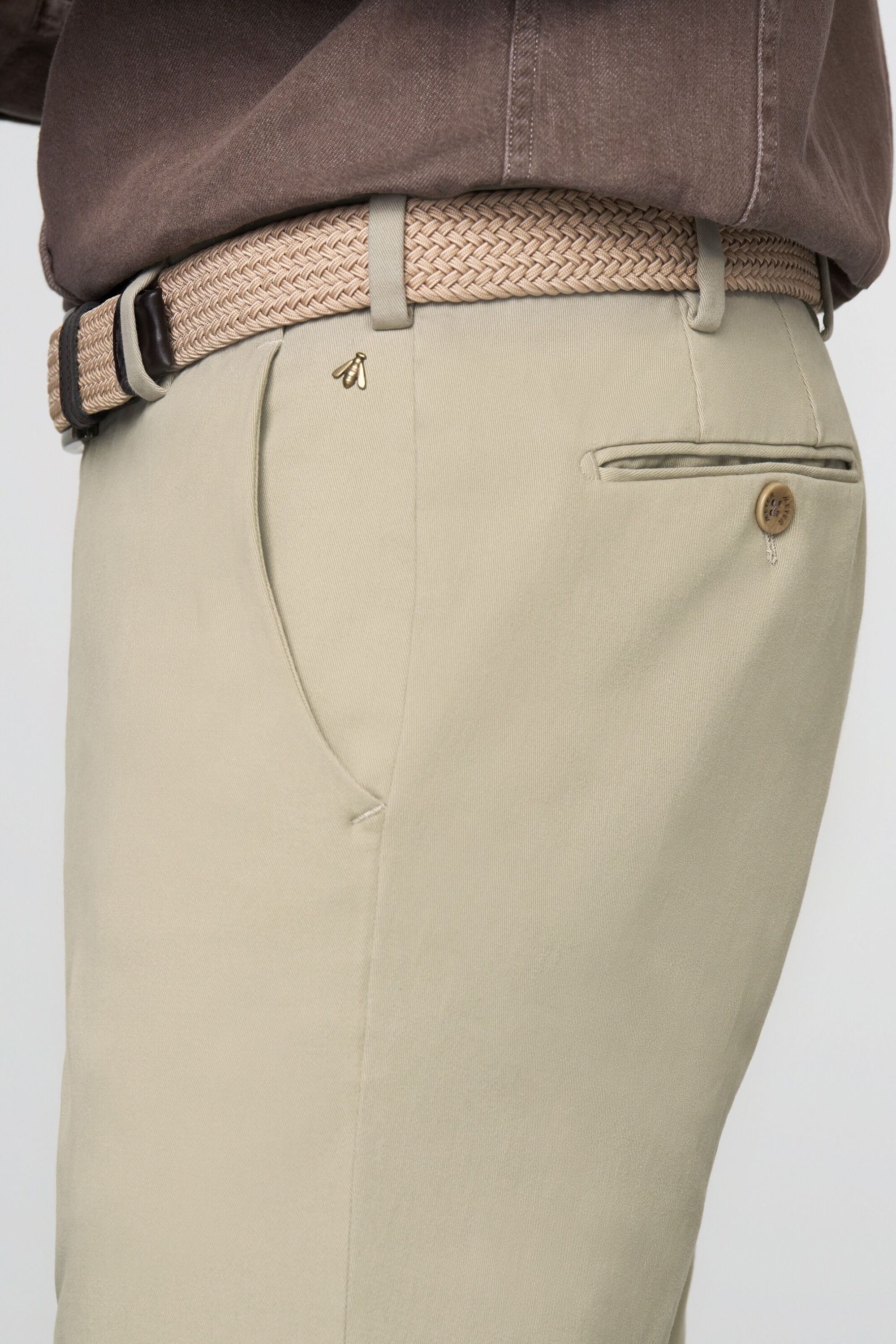 MEYER Chinos »BONN«  mit buntgewebtem Innenfutter