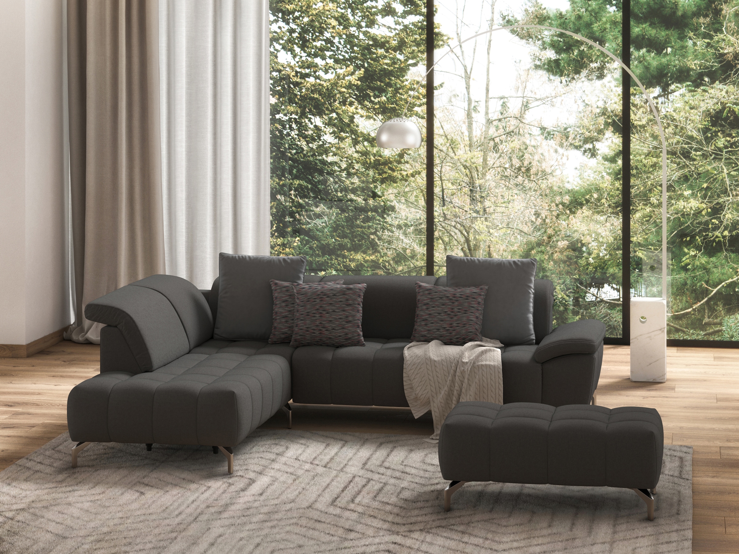 sit&more Hocker »Cool«, mit silberfarbenen Füßen