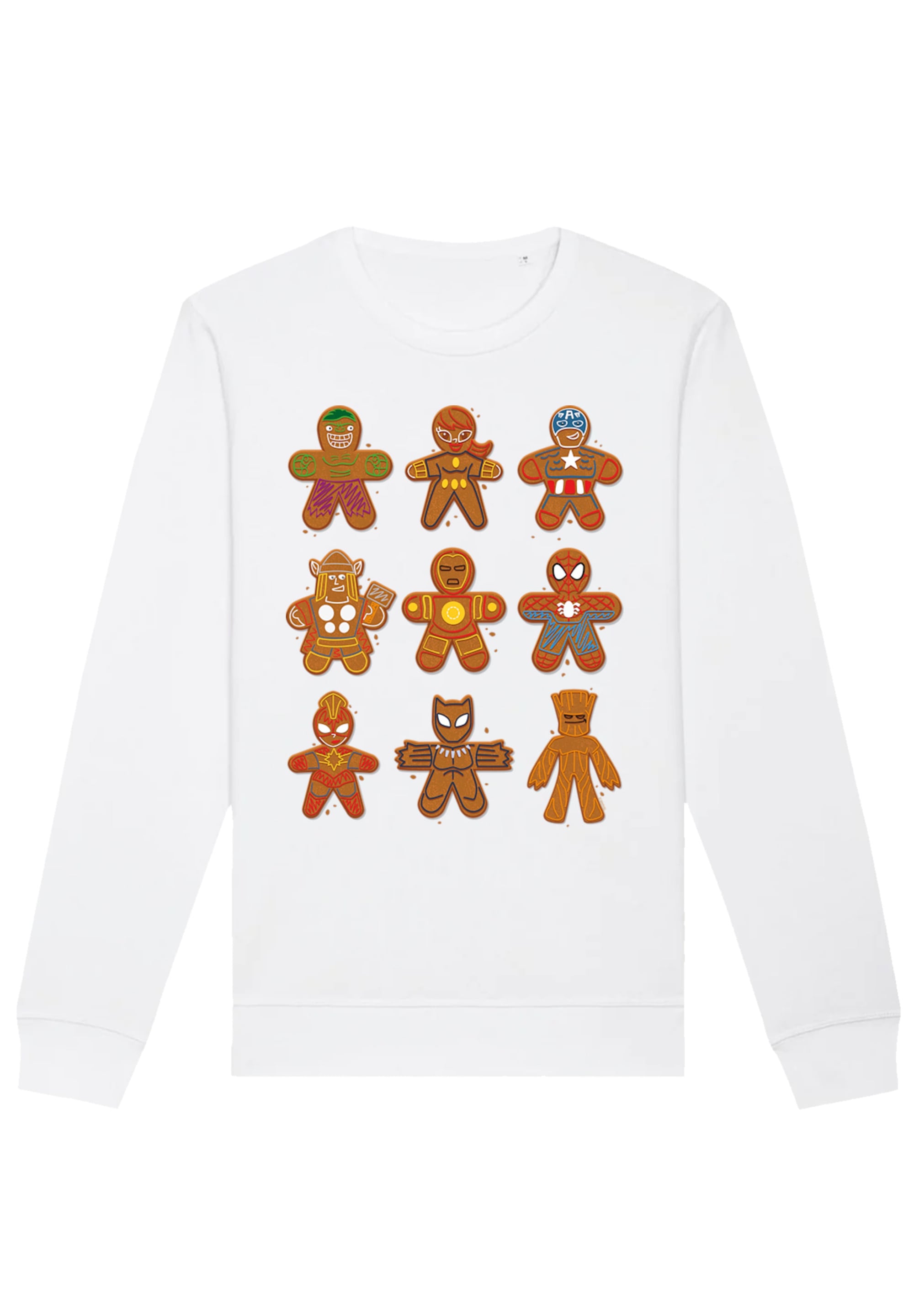 F4NT4STIC Sweatshirt »Marvel Universe Christmas Gingerbread Avengers«, Premium Qualität