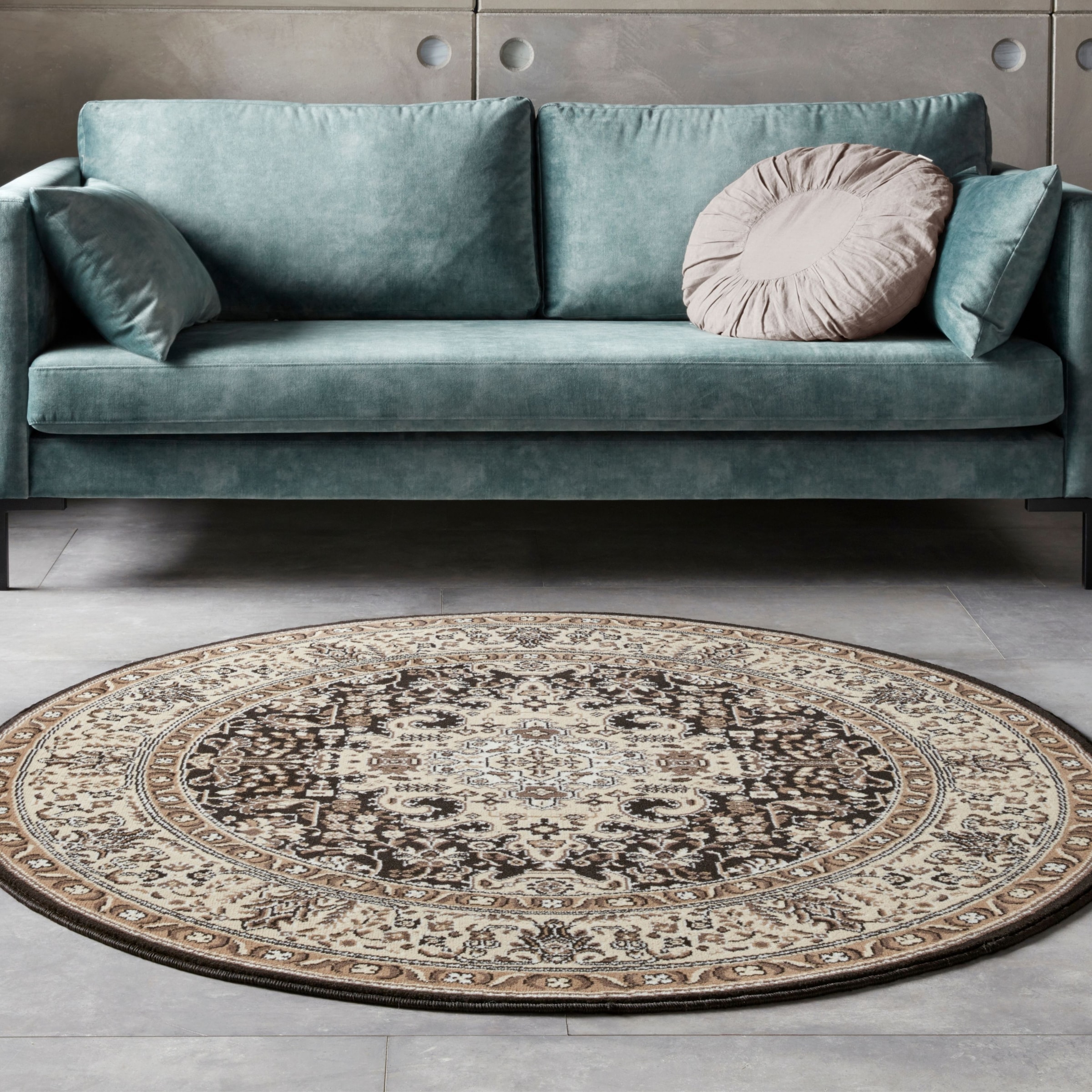 HANSE Home Teppich "Skazar Isfahan" rund 9 mm Höhe Kurzflor, Orient, Teppic günstig online kaufen