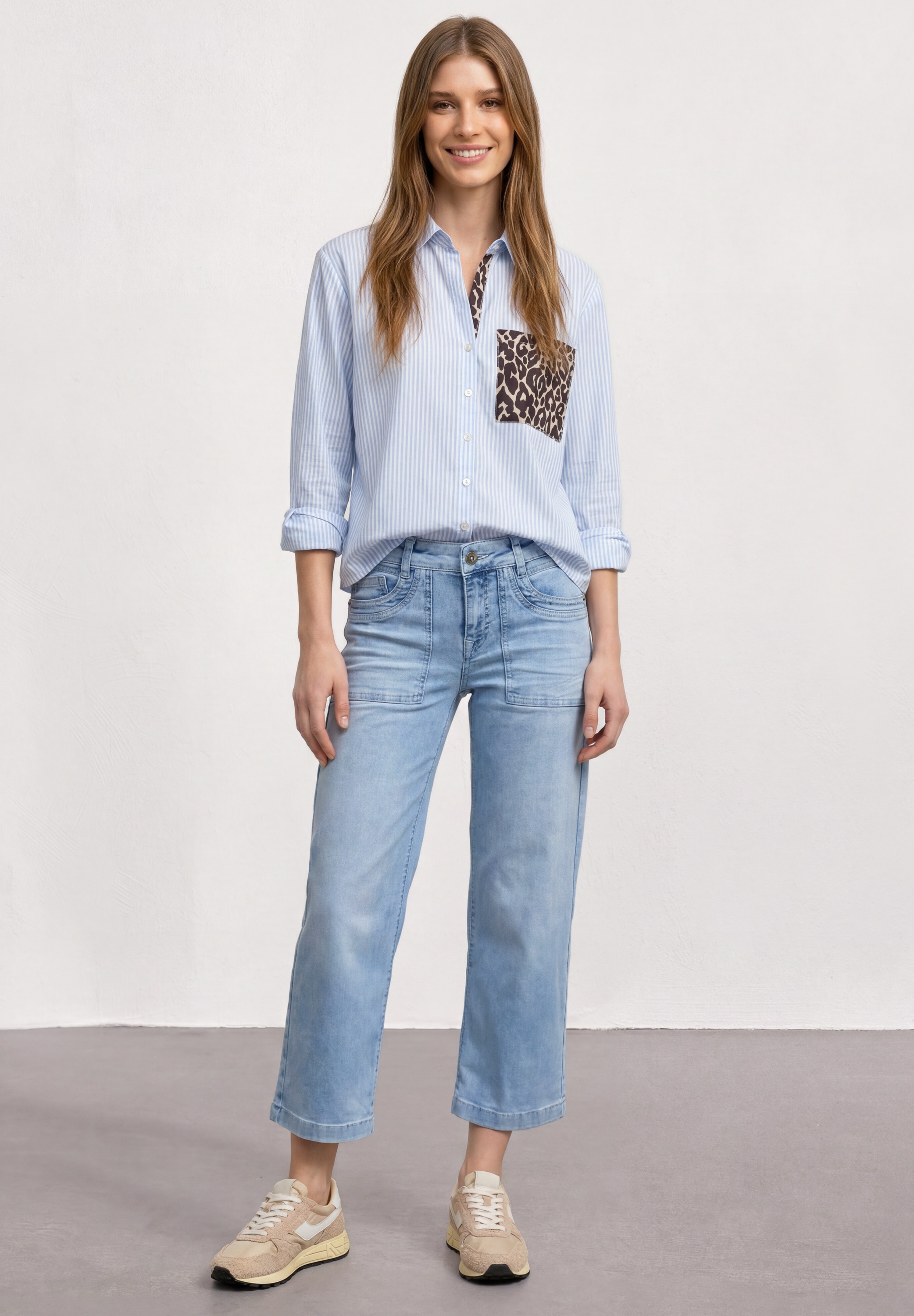 STREET ONE Loose-fit-Jeans mit Wide Legs