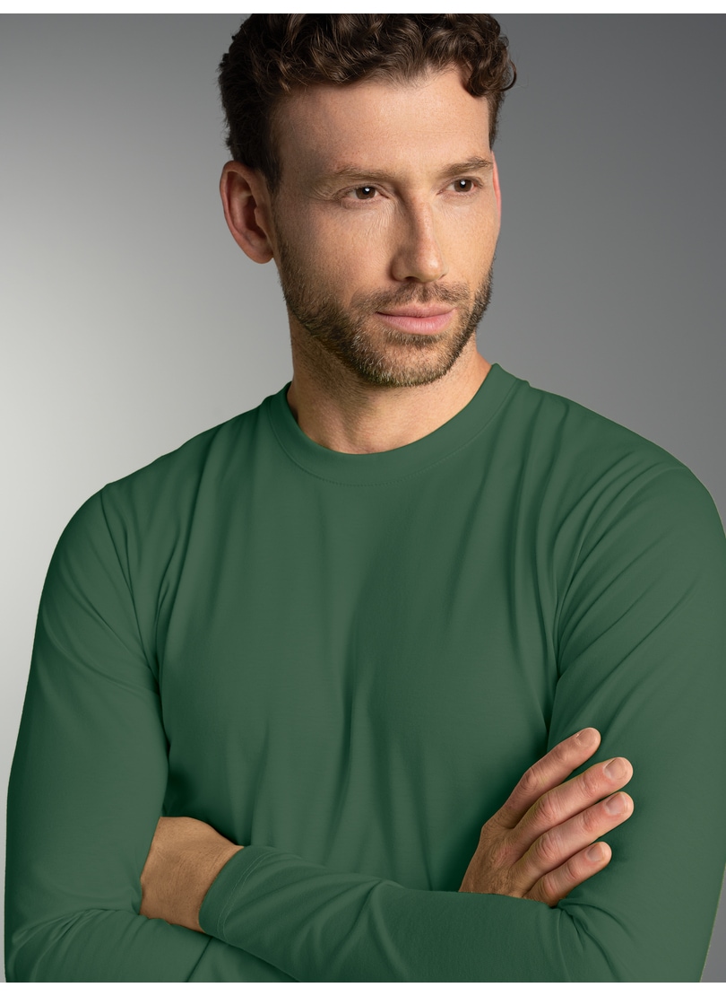 Trigema T-Shirt "TRIGEMA Langarmshirt aus 100% Baumwolle" 1 Stk. günstig online kaufen