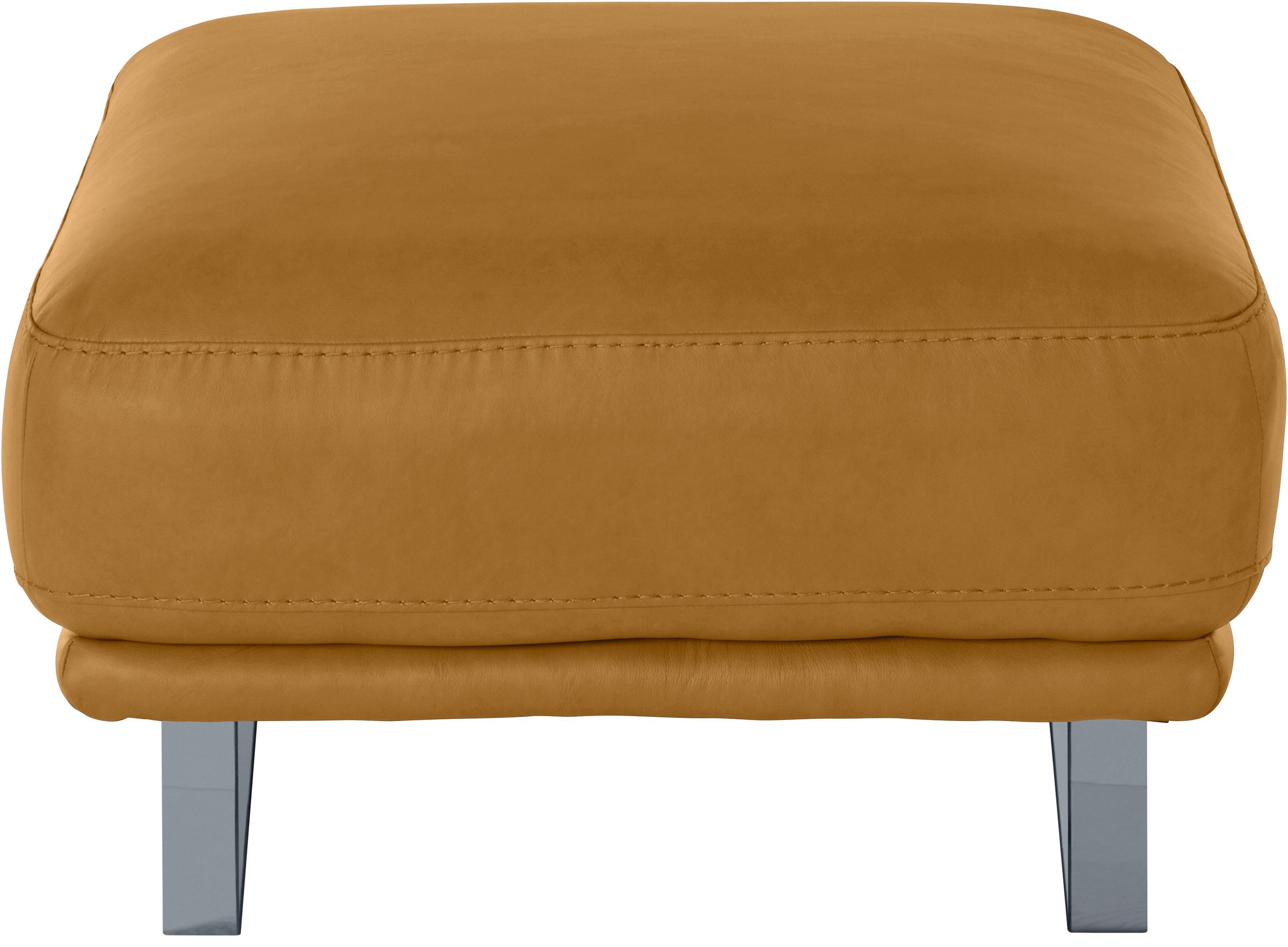 Thumbnail - W.SCHILLIG Hocker "montanaa" mit Metallkufen in Silber matt, Breite 71 cm