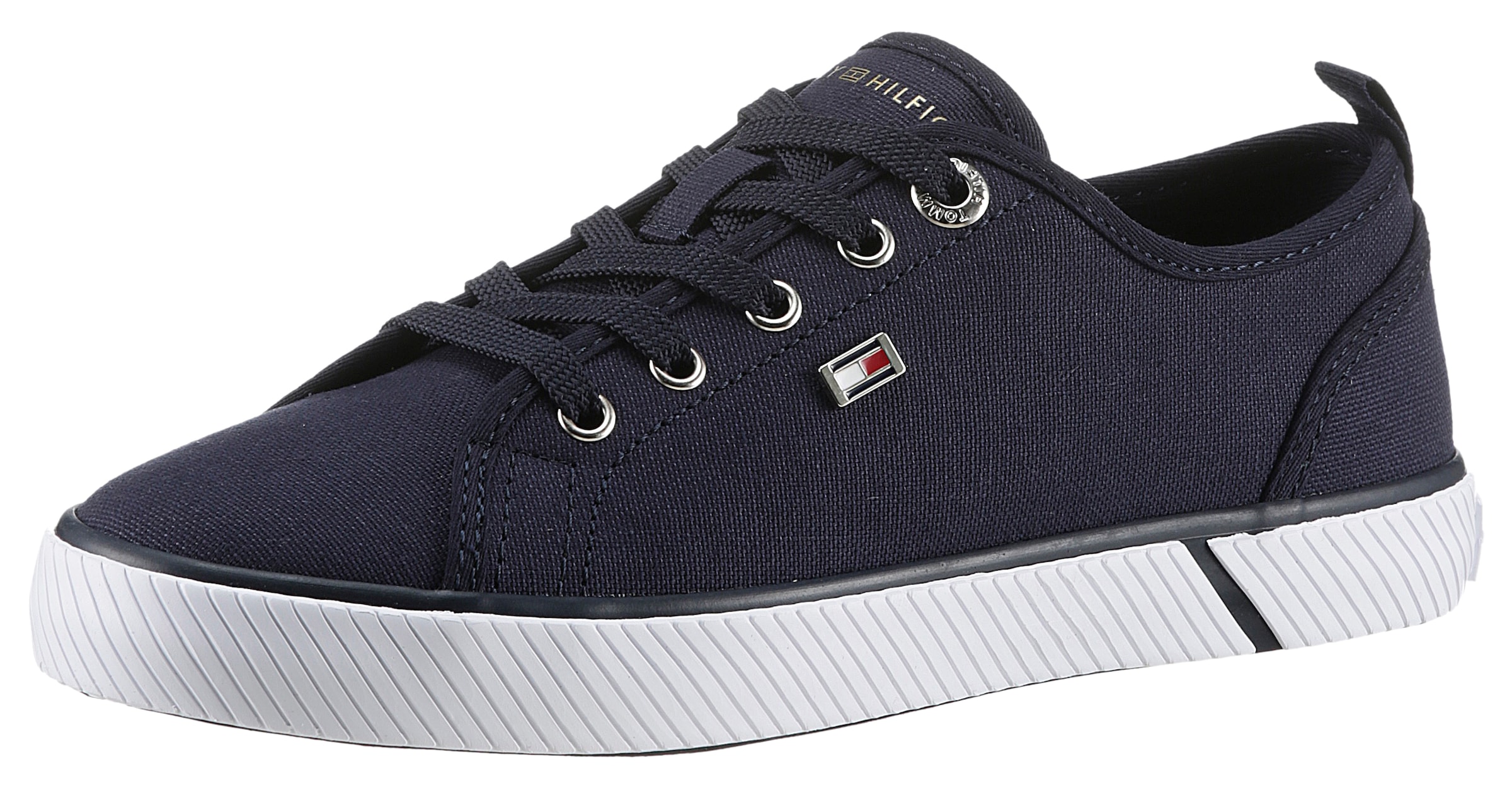 Tommy Hilfiger Plateausneaker "VULC CANVAS SNEAKER", Freizeitschuh, Halbsch günstig online kaufen