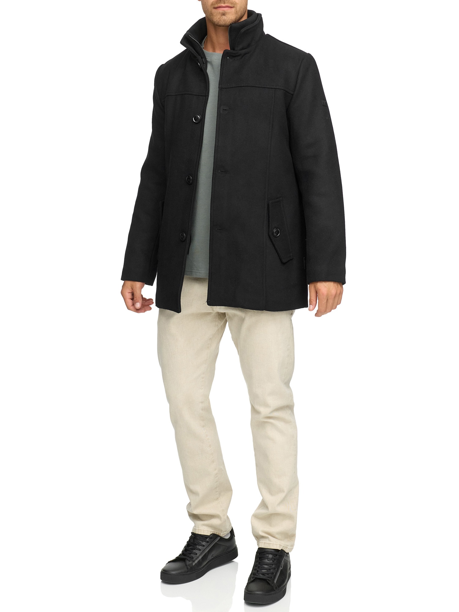 Indicode Wolljacke »INLunik« ohne Kapuze