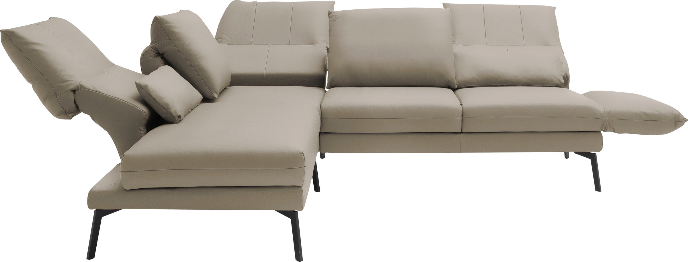 SCHÖNER WOHNEN-Kollektion Ecksofa »Spin, Multifunktionssofa, bequem und hochwertige Verarbeitung, L-Form« Drehsitz-Funktion, USB-Anschluss, Armlehnfunktion, Rückenverstellung