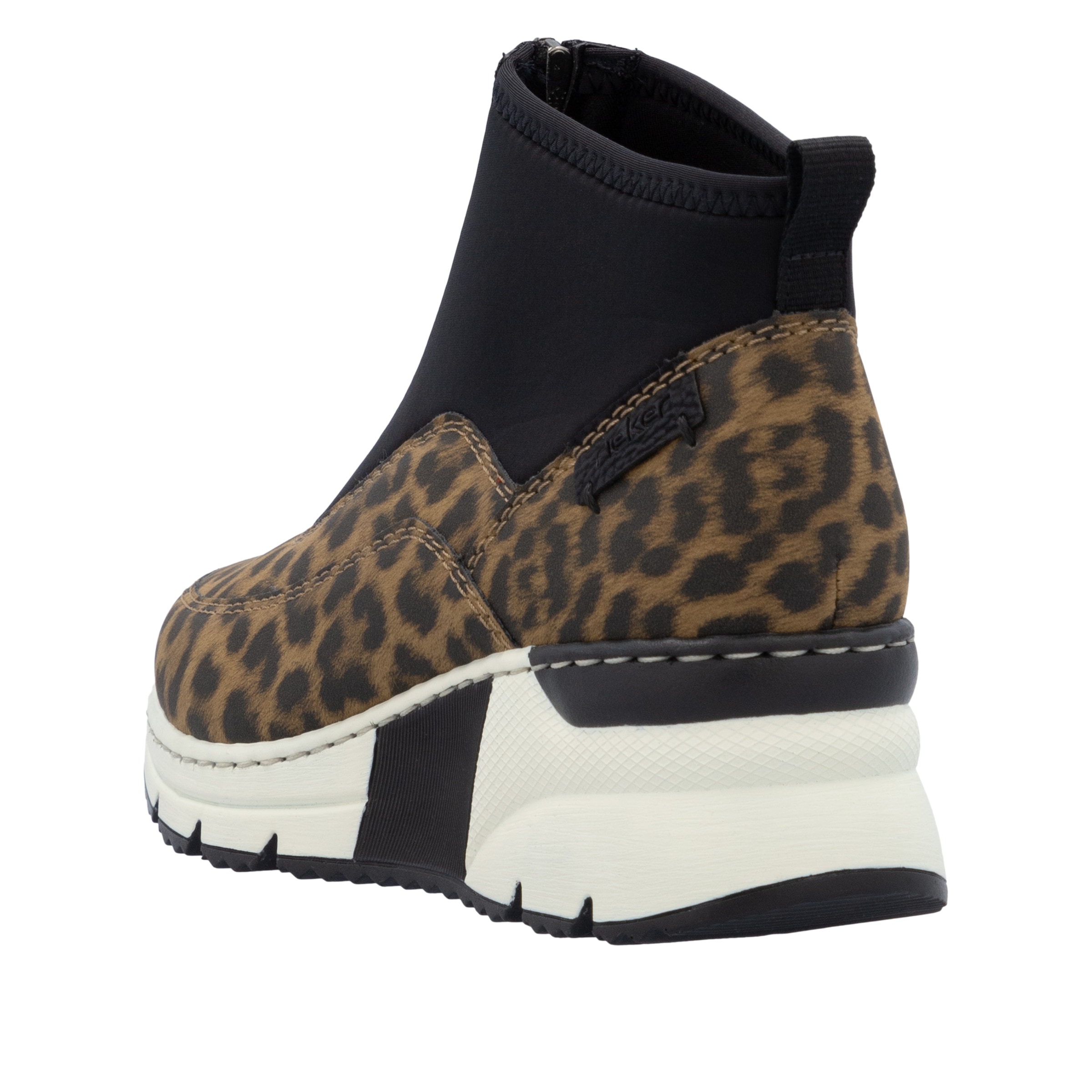 Rieker Schlupfboots, Stiefelette, High Top Sneaker mit Reißverschluss auf der Vorderseite