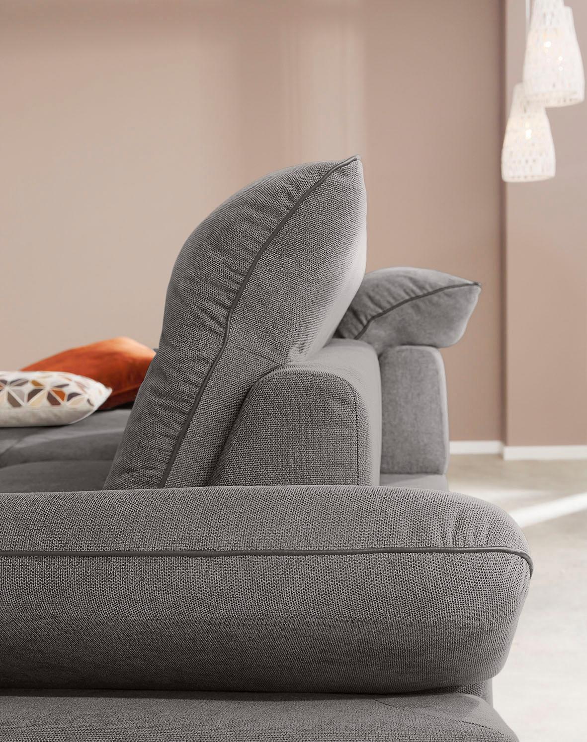Thumbnail - W.SCHILLIG Ecksofa "enjoy&MORE, mit tollem Sitzkomfort, elegant und bequem, L-Form", mit Sitztiefenverstellung, Füße sil...