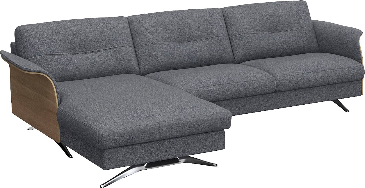 FLEXLUX Ecksofa "Glow, super bequem durch hochwertigem Sitzaufbau mit Feder günstig online kaufen
