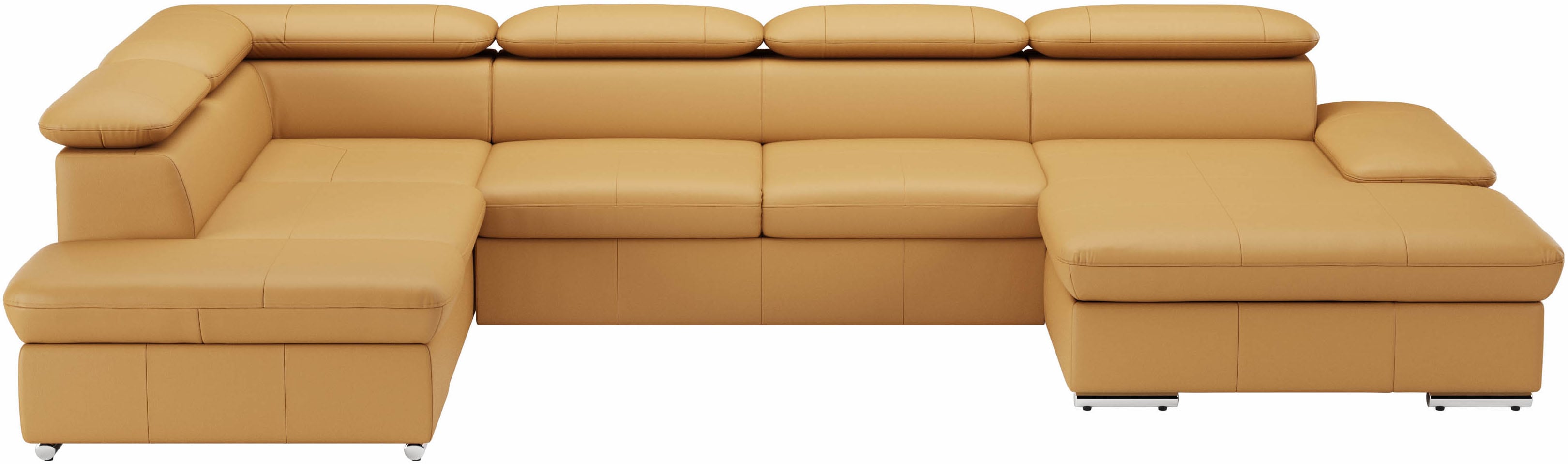 sit&more Wohnlandschaft "Valantine U-Form, B: 349 cm" mit Arm- & Kopfteilverstellung, optional mit Schlaffunktion