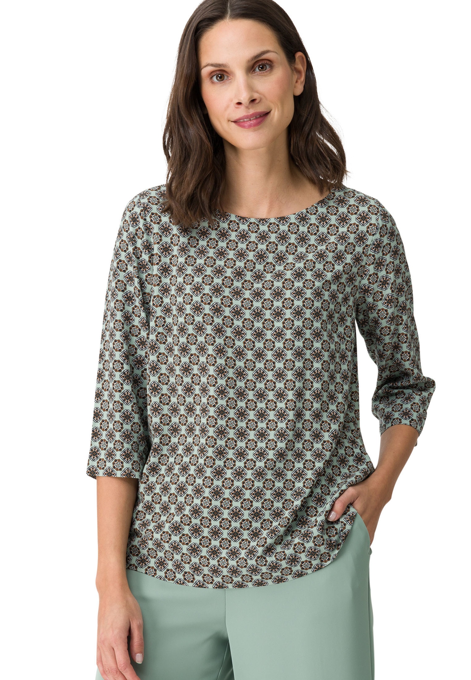 Shirtbluse »zero Blusenshirt mit Print«