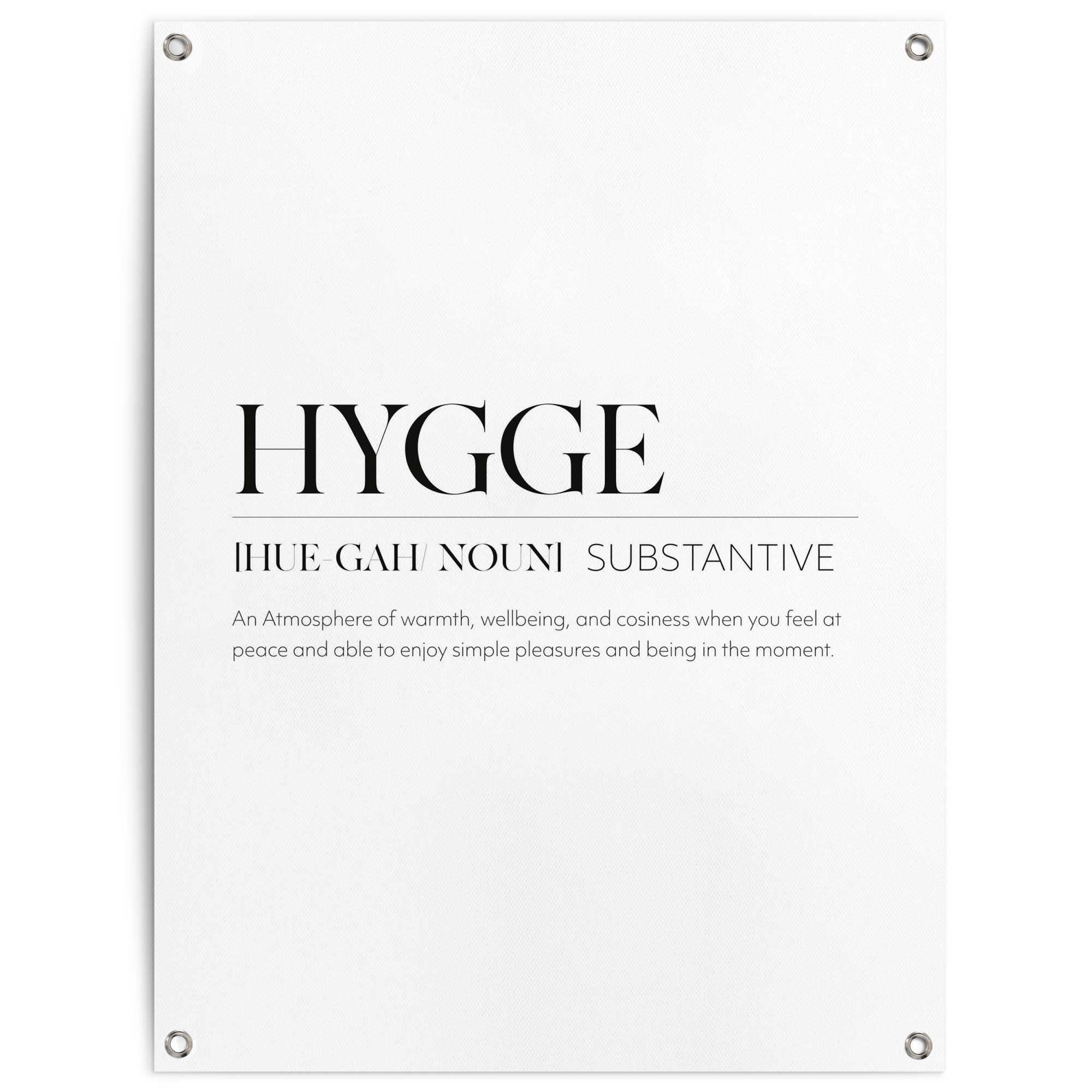 Poster »Hygge«, Outdoor für Garten oder Balkon