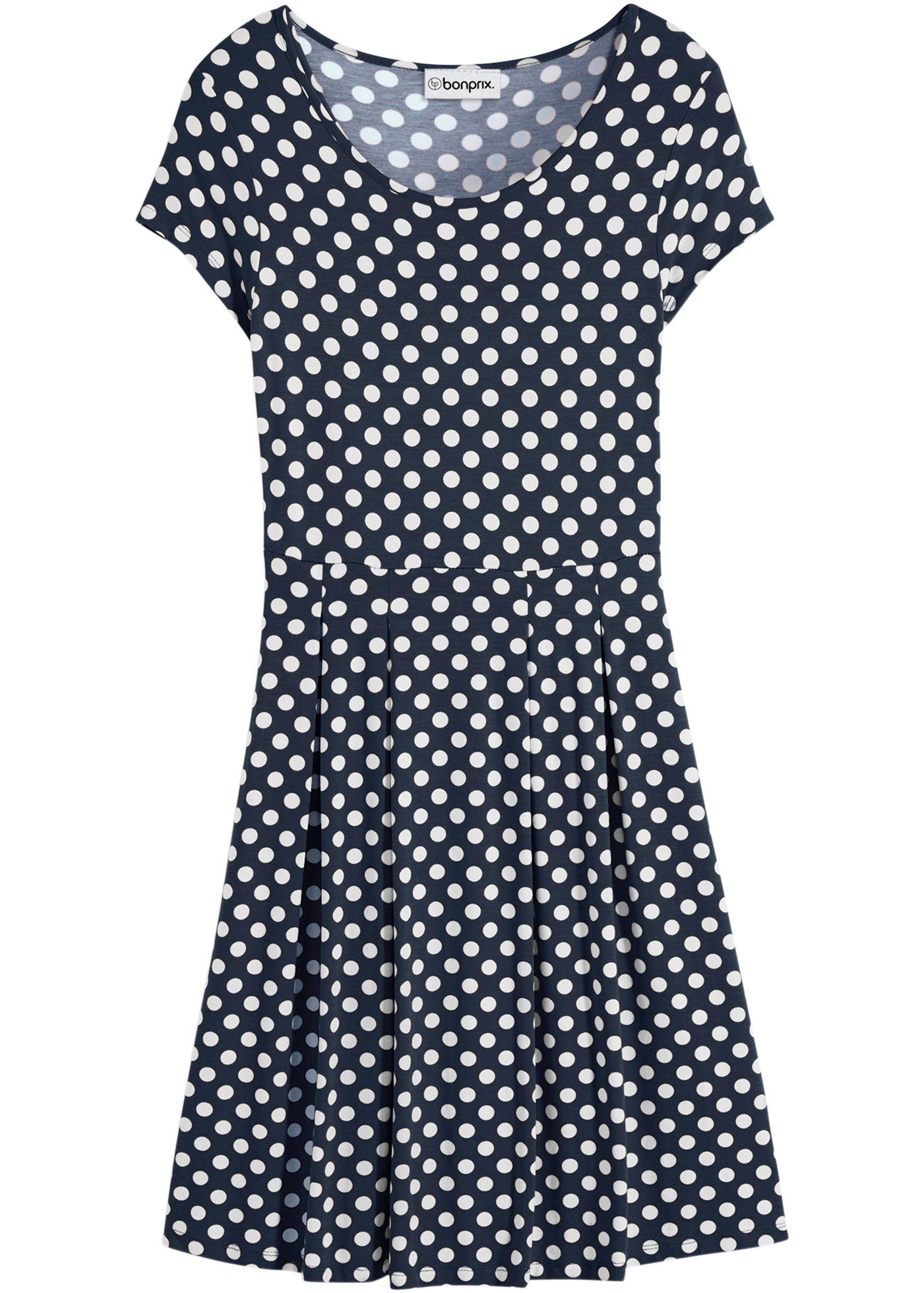 bonprix Jerseykleid »Jerseykleid aus Viskose-Mix« 1 tlg. für sommerliche Tage, aus Viskose-Mix, ausgestellte Passform