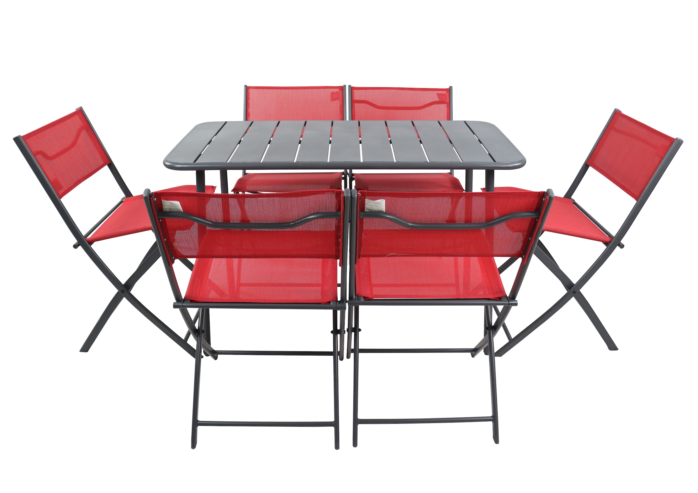 VCM Garten-Essgruppe »VCM 7-tlg Gartenmöbel Set | Sitzgruppe Essgruppe | 1xTisch, 6x Stühle | Tisch Maße ca. H. 72 x B. 110 x T. 55 cm | Klappbar | Garten Set - Sumila«, (7 tlg., Sumila)