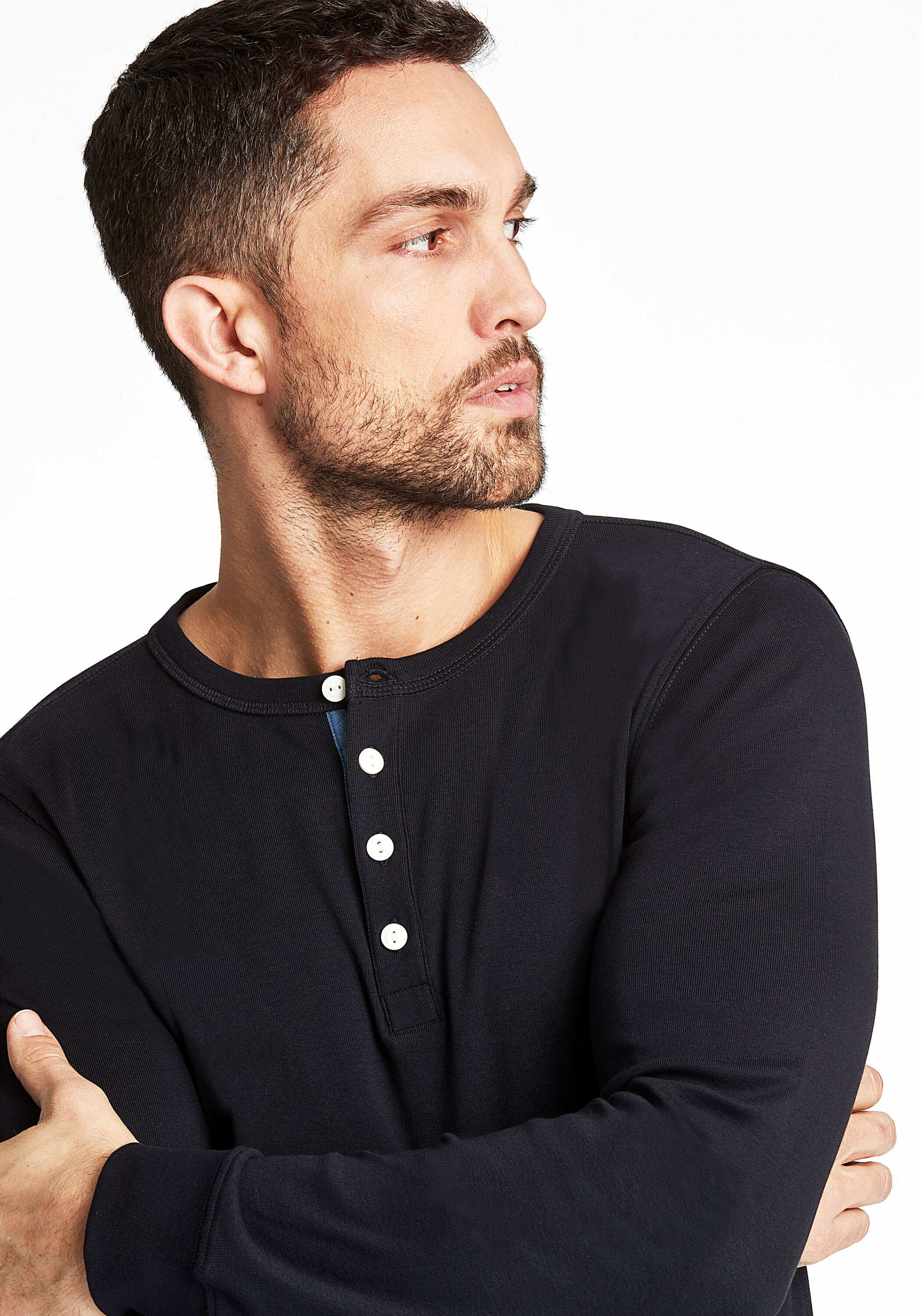 Thumbnail - LINDBERGH Henleyshirt "Henley Shirt Slim Fit"