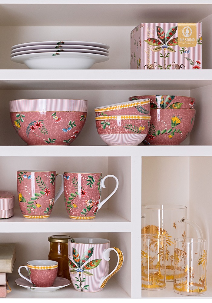 PiP Studio Becher »La Majorelle«, (Set, 4 tlg.), Kaffeetassen im 4er-Set, La Majorelle, 450 ml