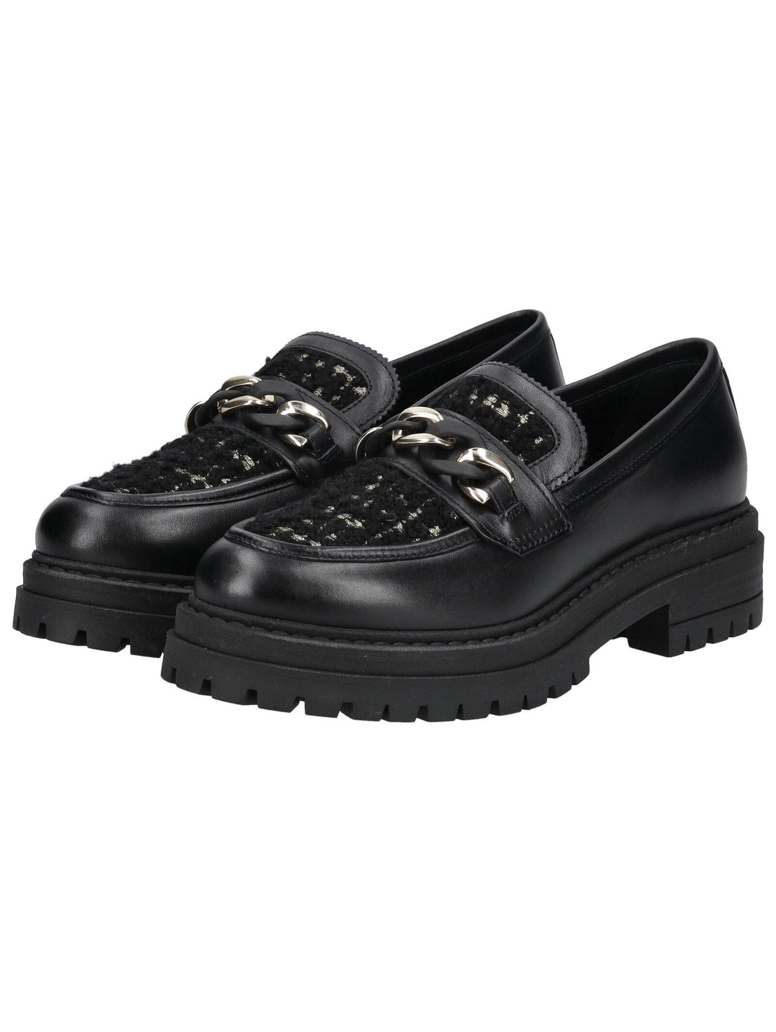 Slipper NERO GIARDINI "Nero Giardini Slipper Leder/Textil", Damen, Gr. 40, schwarz, Leder, Textil, Schuhe Slipper 3