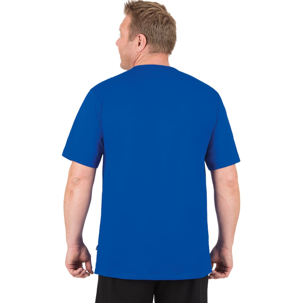 Trigema T-Shirt »TRIGEMA T-Shirt mit Knopfleiste DELUXE Baumwolle«, (1 tlg.)