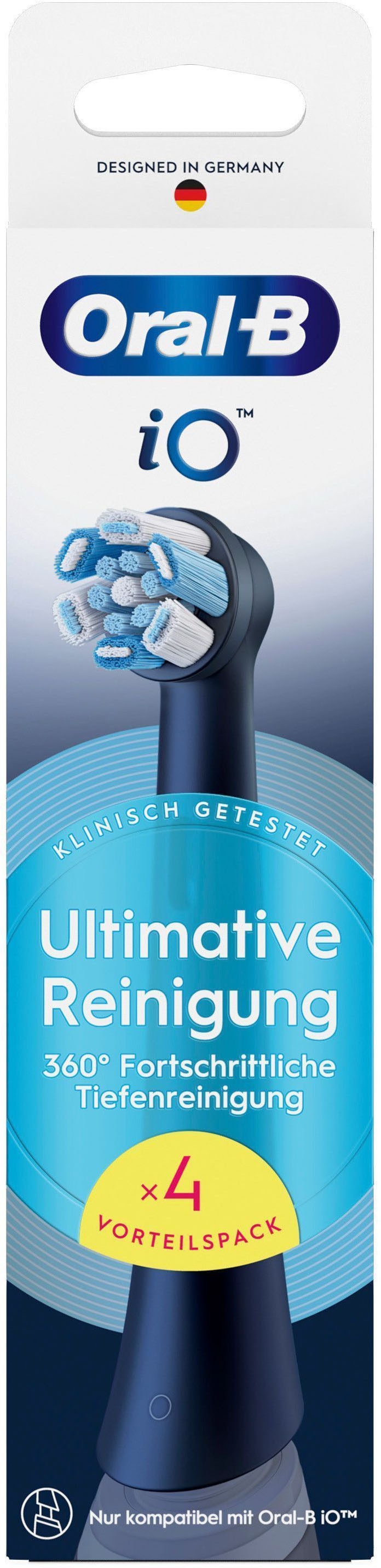 Oral-B Aufsteckbürsten »Oral-B iO Ultimative Reinigung«, für fortgeschrittene Tiefenreinigung und Plaque-Entfernung