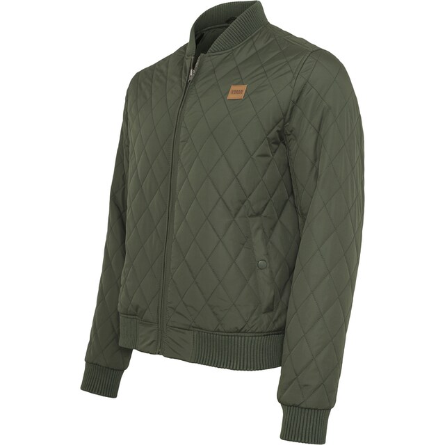 URBAN CLASSICS Outdoorjacke »Herren Boys Diamond Quilt Nylon Jacket«, (1 St.),  ohne Kapuze für kaufen | BAUR