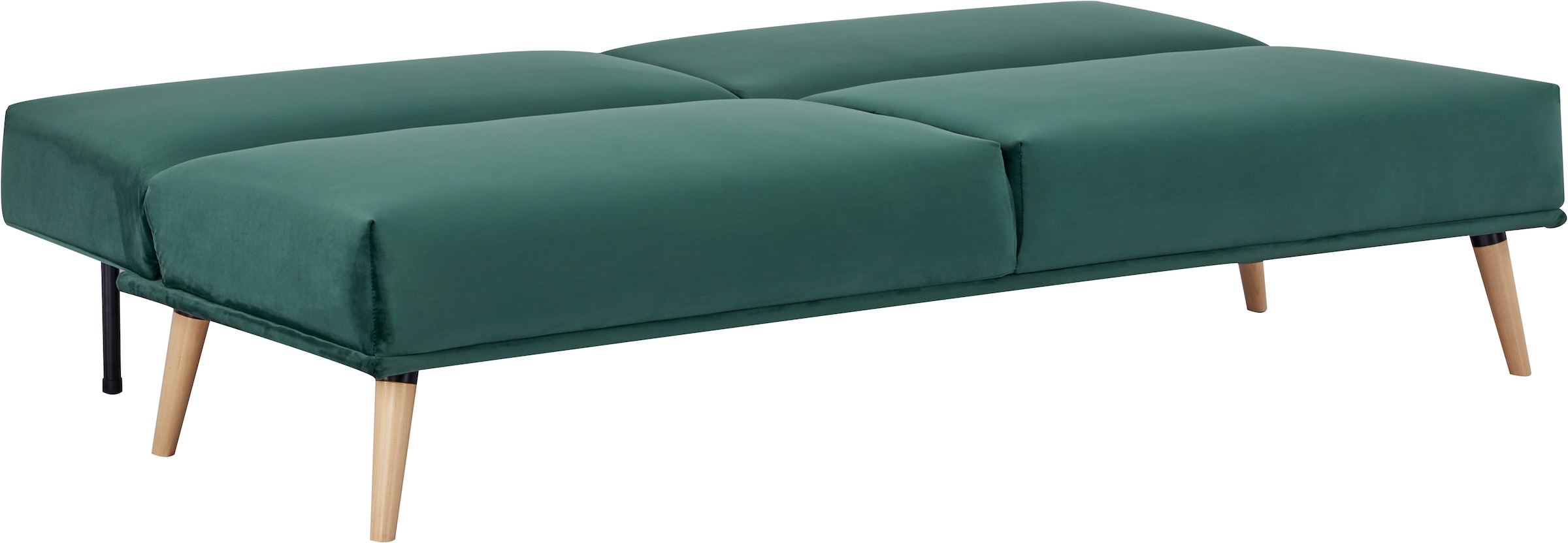 INOSIGN Schlafsofa »TRIPTON, 181 cm, klappbarer 3-Sitzer mit Schlaffunktion,«, verstellbarer geteilter Rücken