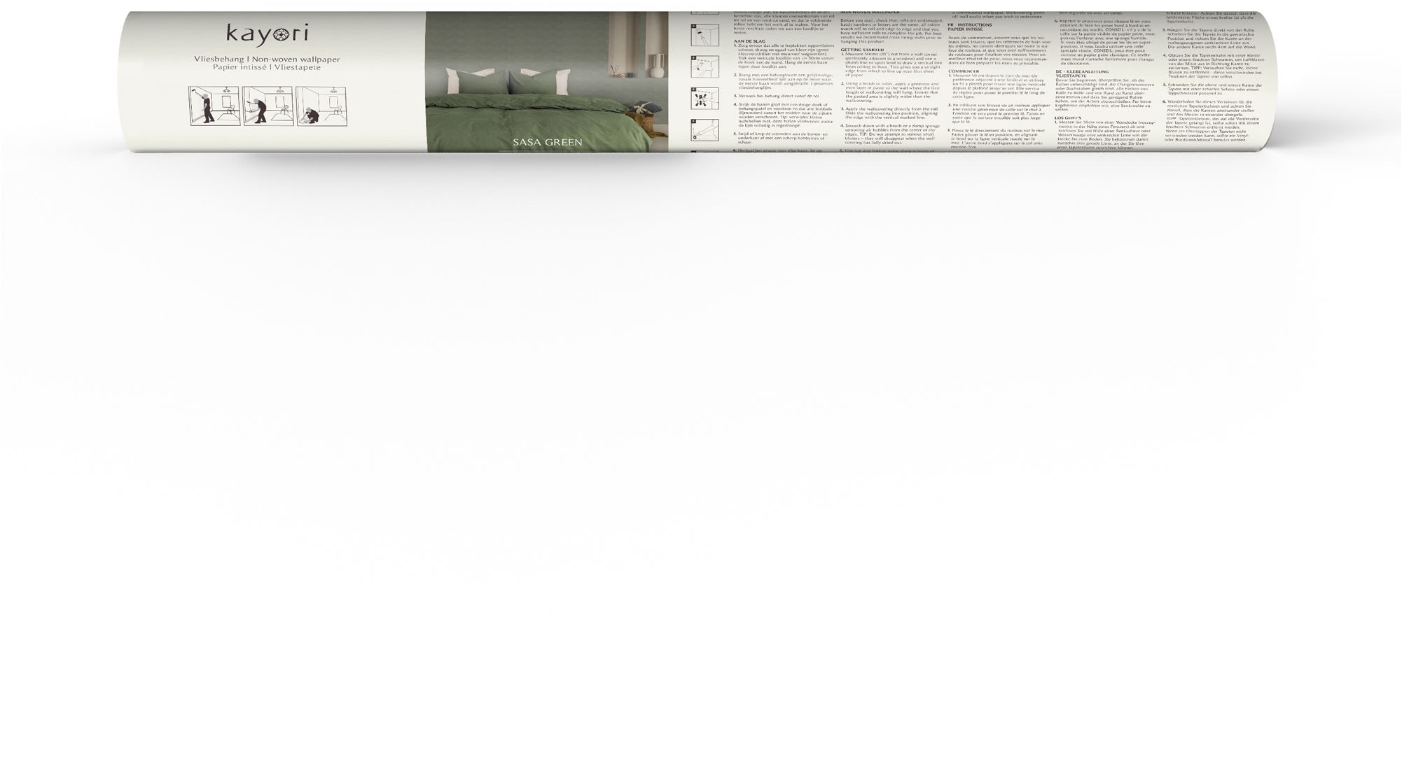 Thumbnail - kayori Vliestapete "Sasa" grafisch glatt 10mx52cm (ca. 5m2)