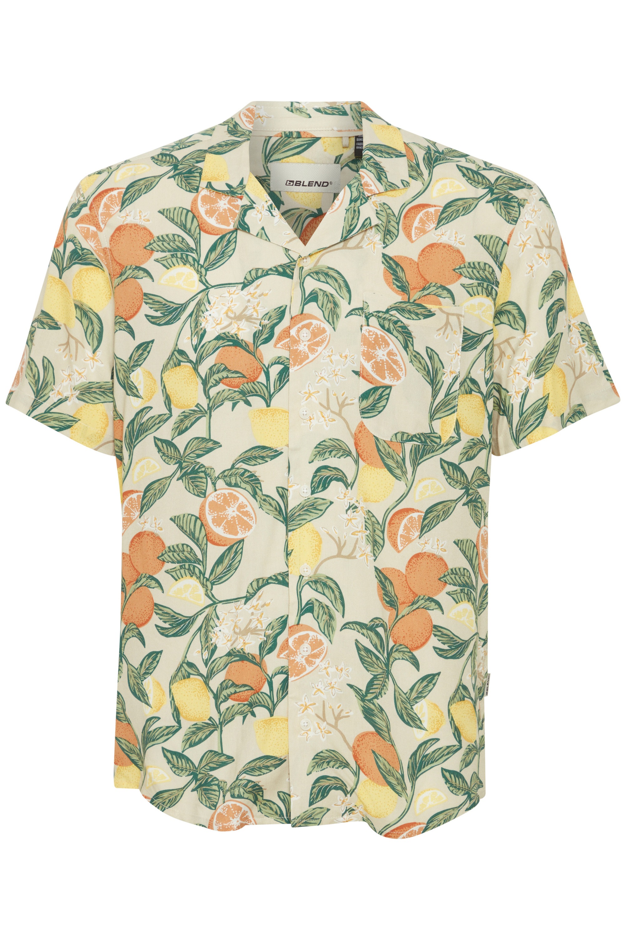 Blend Kurzarmhemd "BHShirt", Lässiges Kurzarmhemd mit Brusttasche und Cuba günstig online kaufen