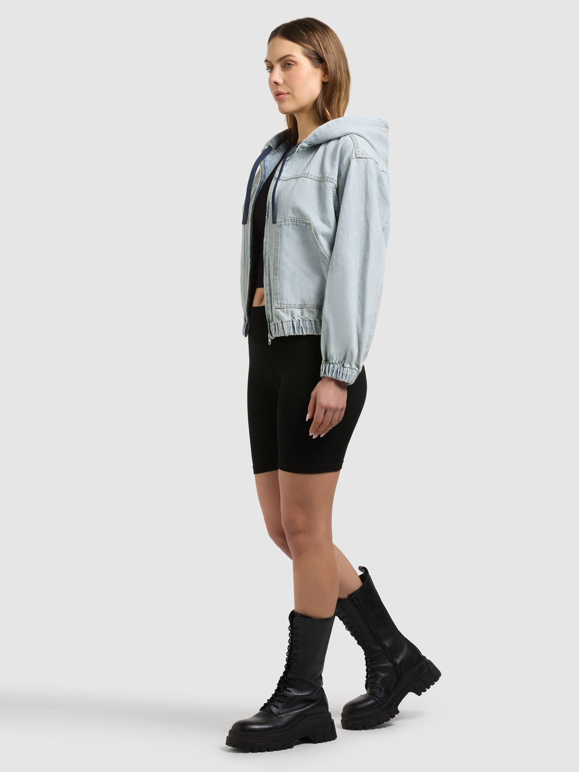 Thumbnail - khujo Jeansjacke "GRETEL" mit Kapuze