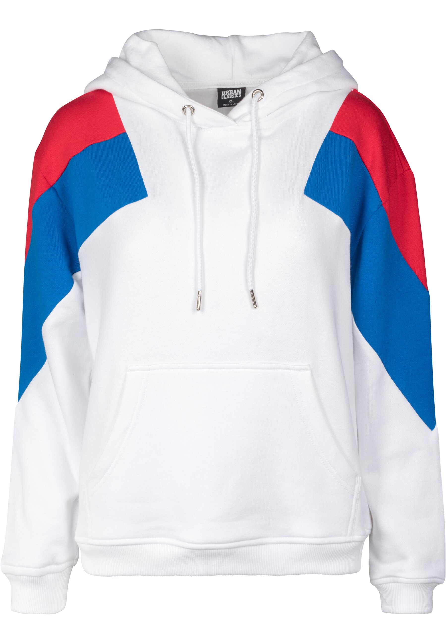 URBAN CLASSICS Rundhalspullover "Urban Classics Damen Ladies Oversize 3-Tone Block Hoody"