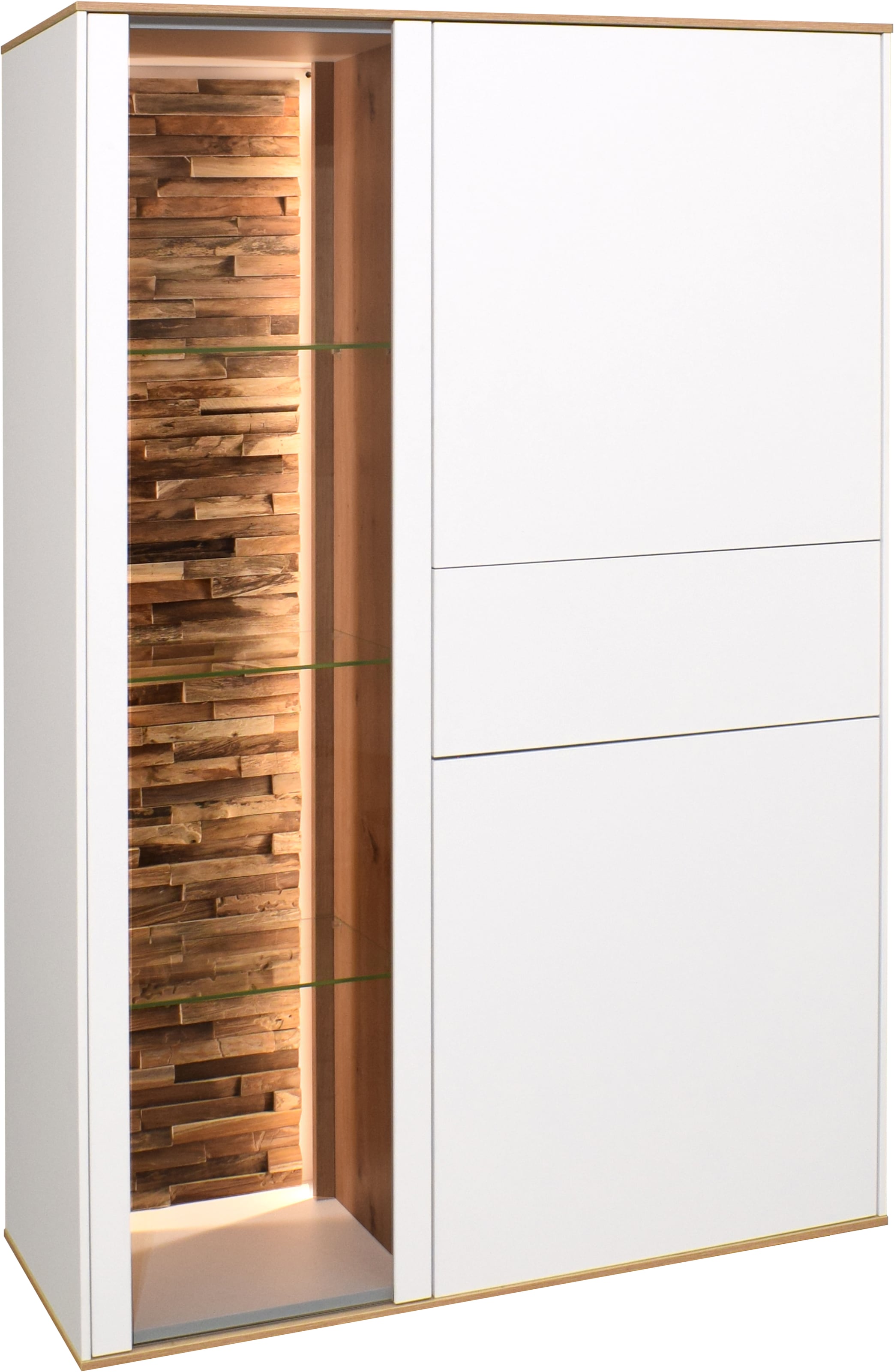 Mäusbacher Highboard Faro Highboard B 101 cm, inkl.Beleuchtung, Push to open Funktion