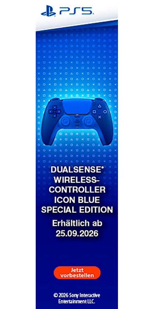 PlayStation 5 Wireless-Controller »DualSense Icon Blue Special Edition«
