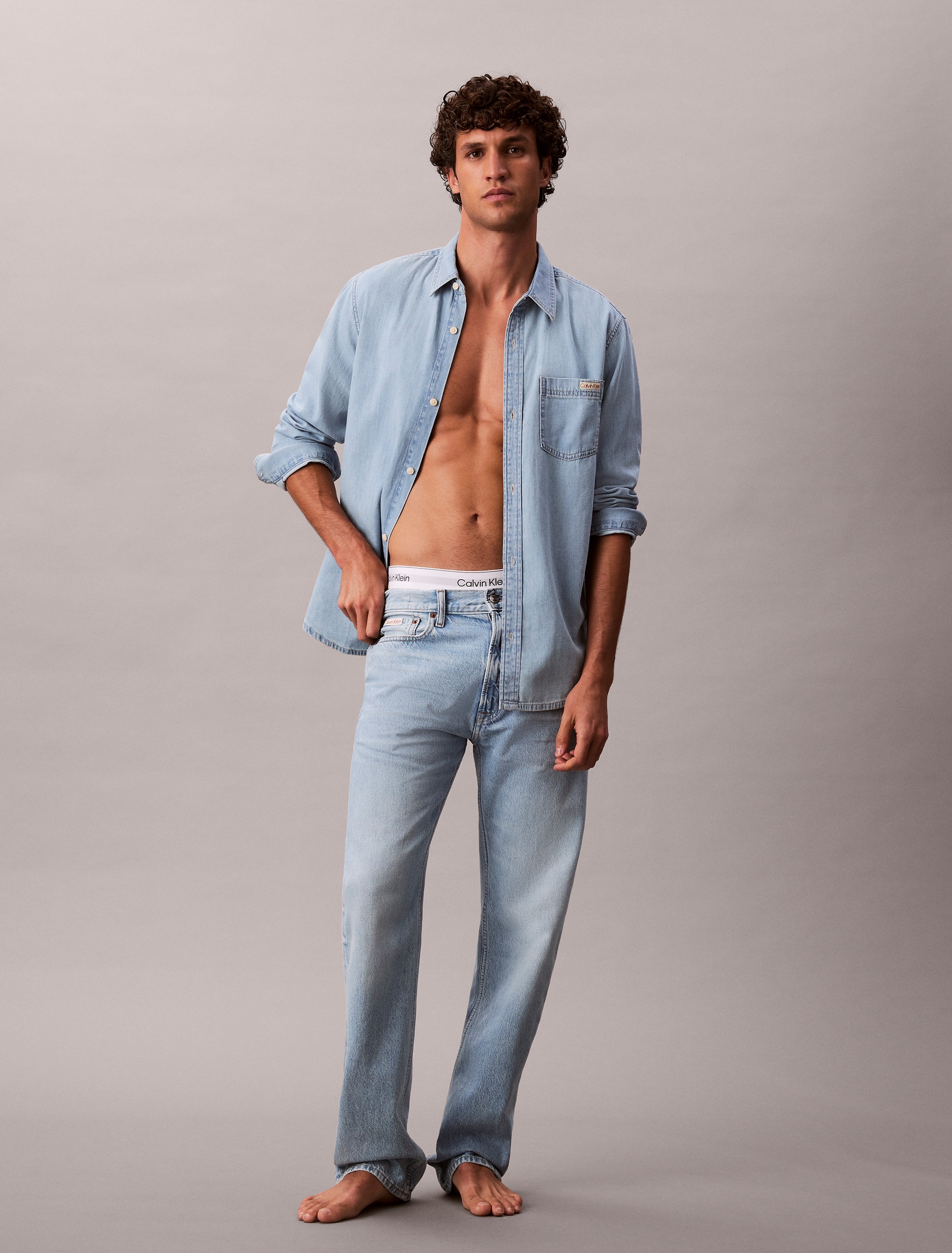 Calvin Klein Jeans Straight-Jeans "STNDRD STRGHT JEAN", Mit Gürtelschlaufen günstig online kaufen
