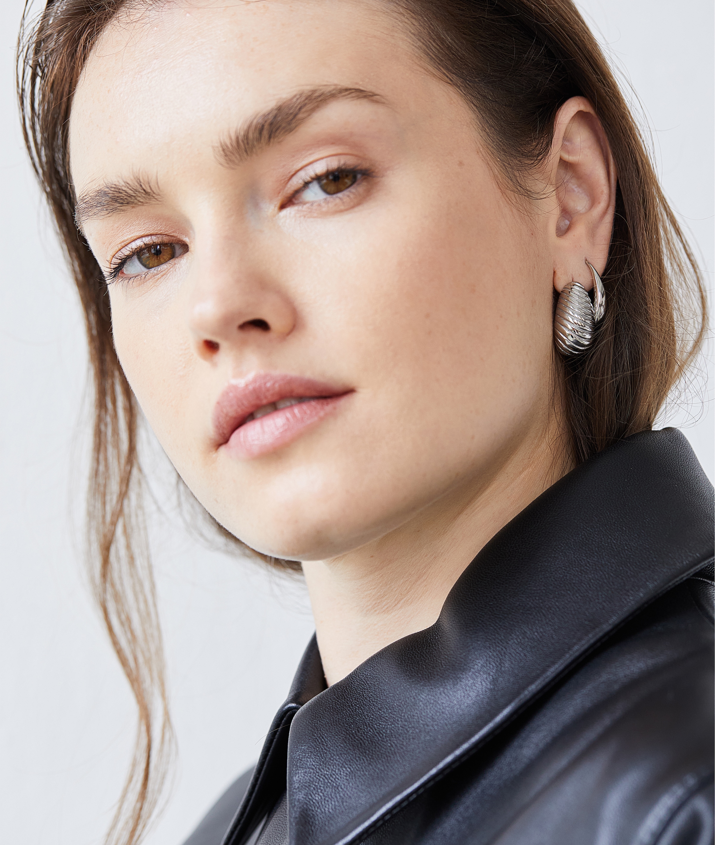 Echtzeit Paar Creolen »Schmuck Geschenk Edelstahl Ohrringe The Classy Drop«