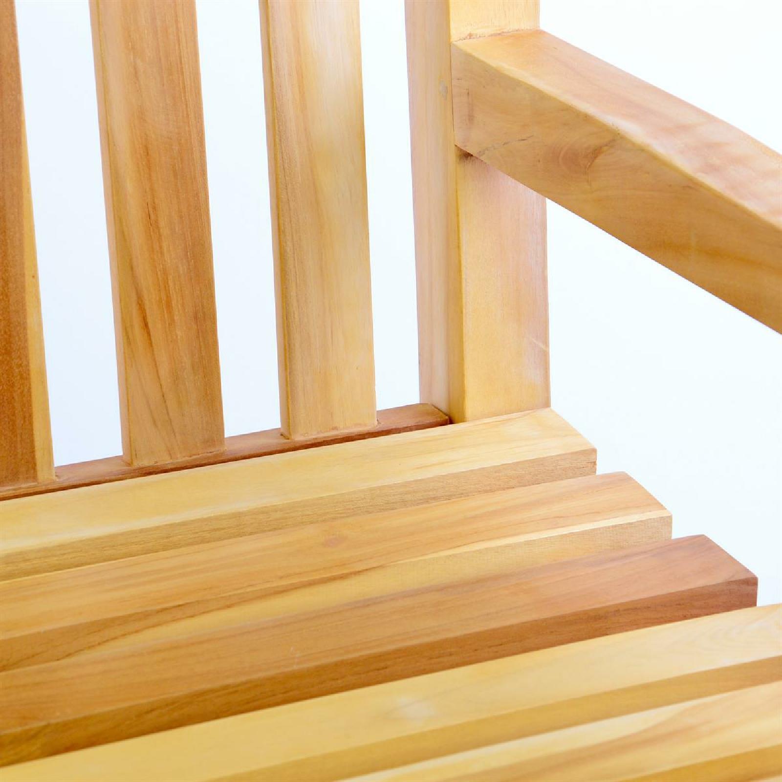 VCM Gartenstuhl "Sitzbank Antik Gartenbank Landhausstil Teak Holz" () günstig online kaufen