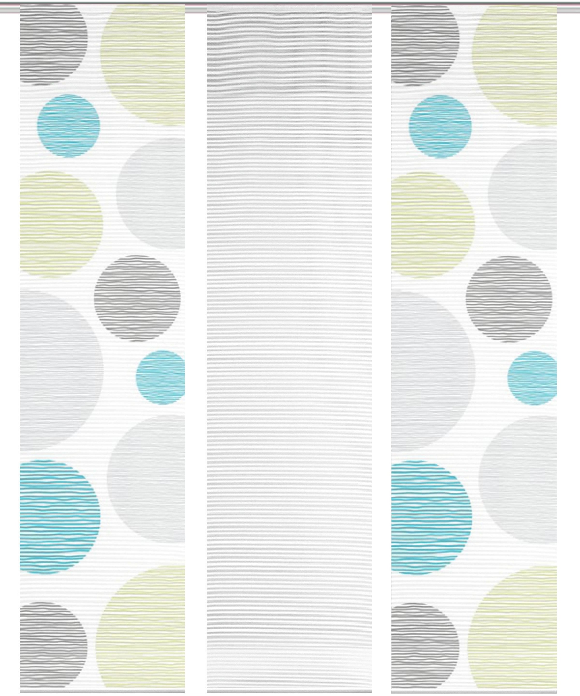 Vision S Schiebegardine "3ER SET BORDEN" Paneelwagen 3 Stk. tlg. HxB: 260x6 günstig online kaufen