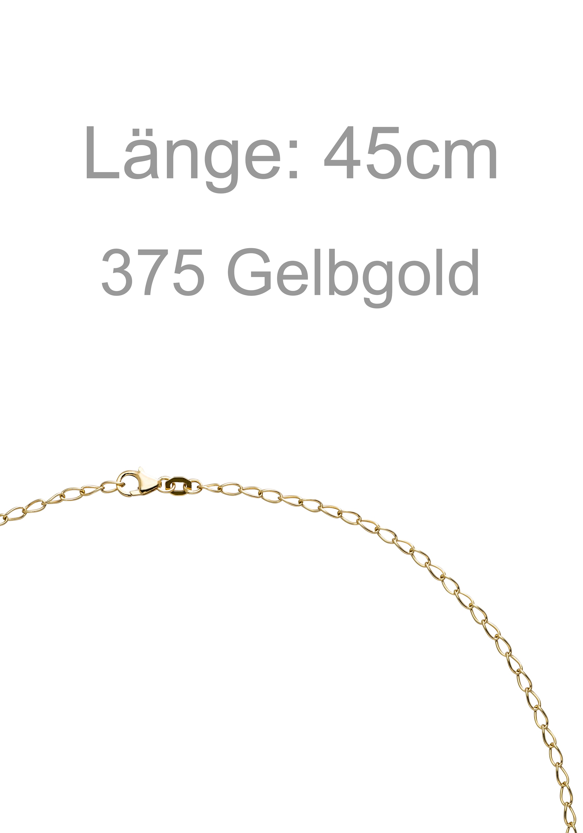 JOBO Goldkette »Weit-Ankerkette 2,3 mm« 9 Karat 375 Gold 45 cm