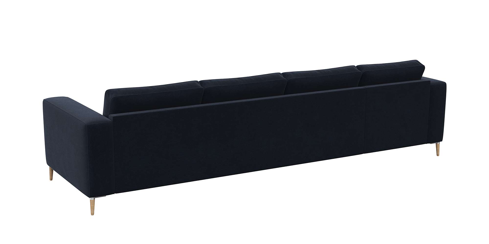 Thumbnail - FLEXLUX "Fiore, super bequem durch hochwertigen Sitzaufbau mit Kaltschaum" breite Armlehnen, Füße Alu+ Eiche, L-Form