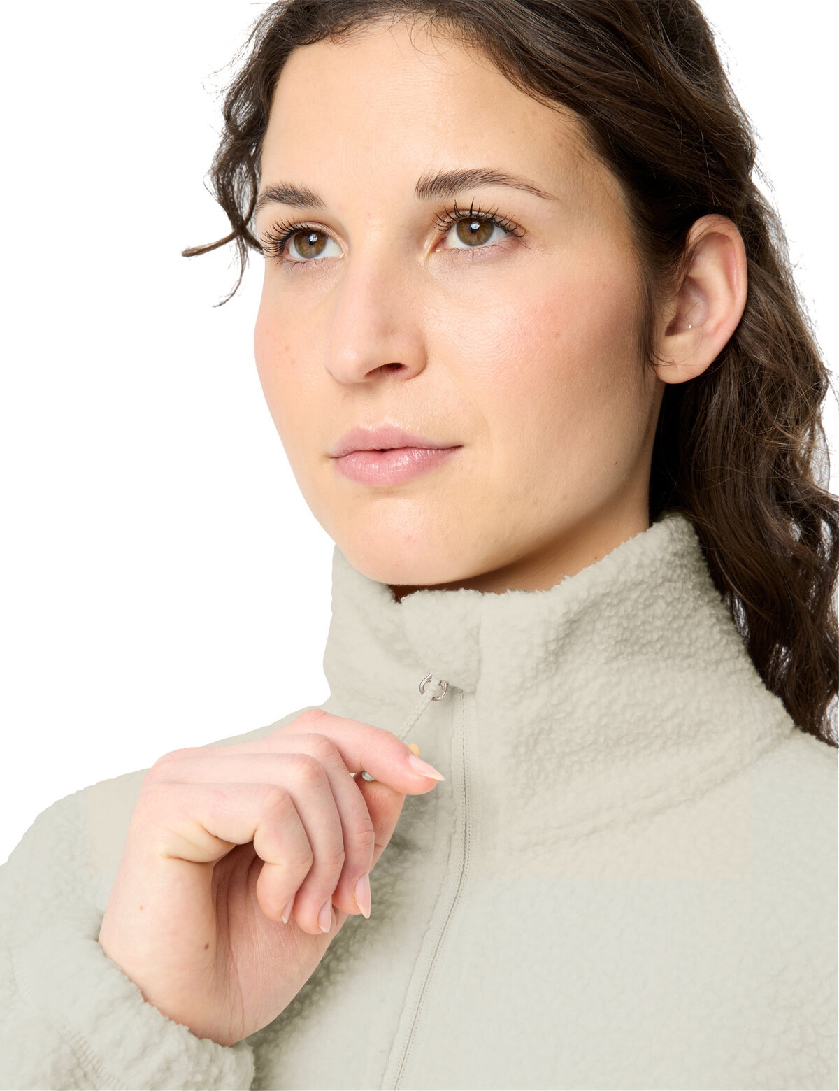 VAUDE Fleecepullover »WOMEN'S NAJUN HZ FLEECE«, sportlicher Schnitt, für Wandern, mit Bundverstellung am Saum
