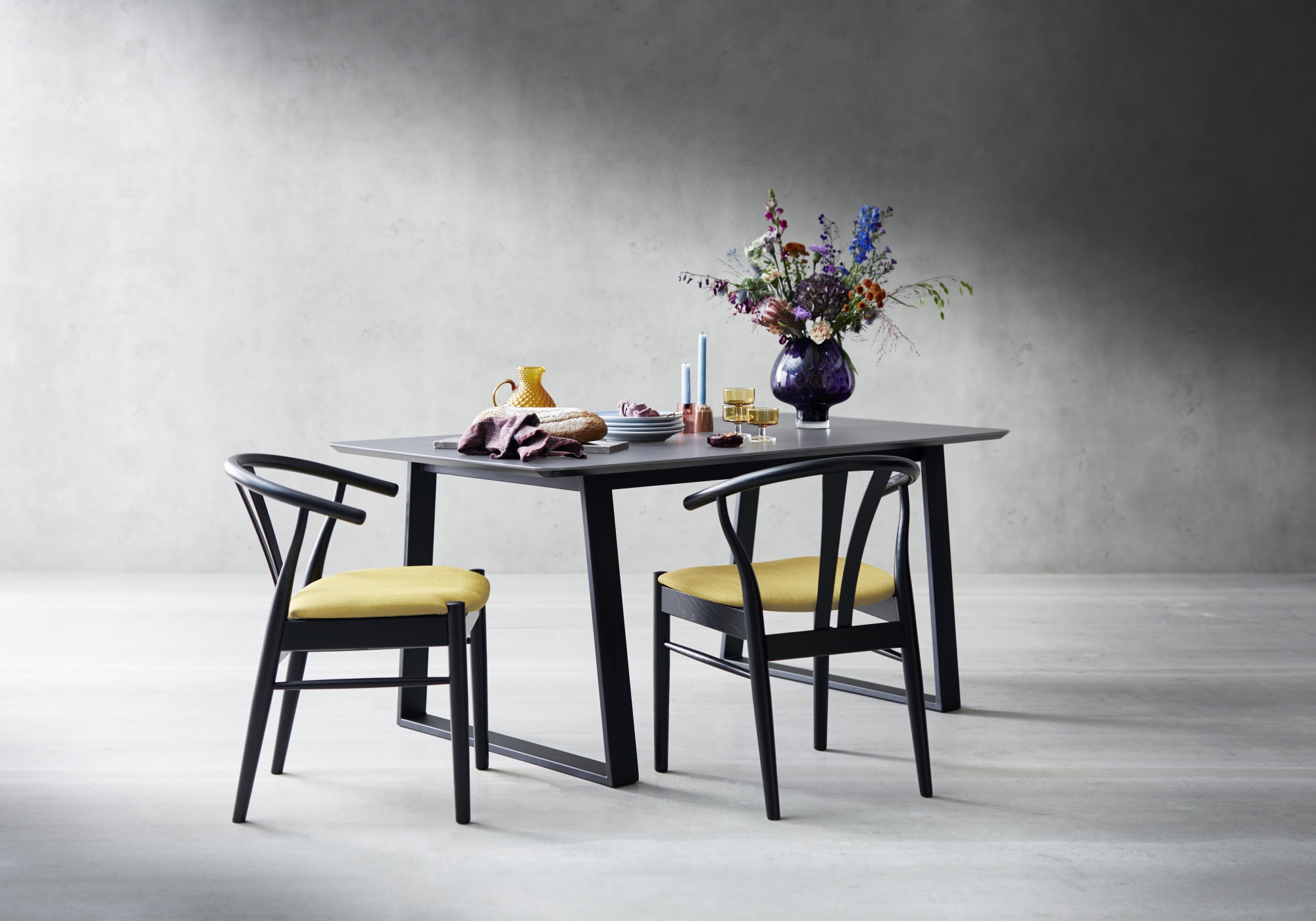 Hammel Furniture Esstisch »Meza by Hammel«, rechteckige Tischplatte MDF, Trapez  Metallgestell, 2 Einlegeplatten | BAUR | Esstische
