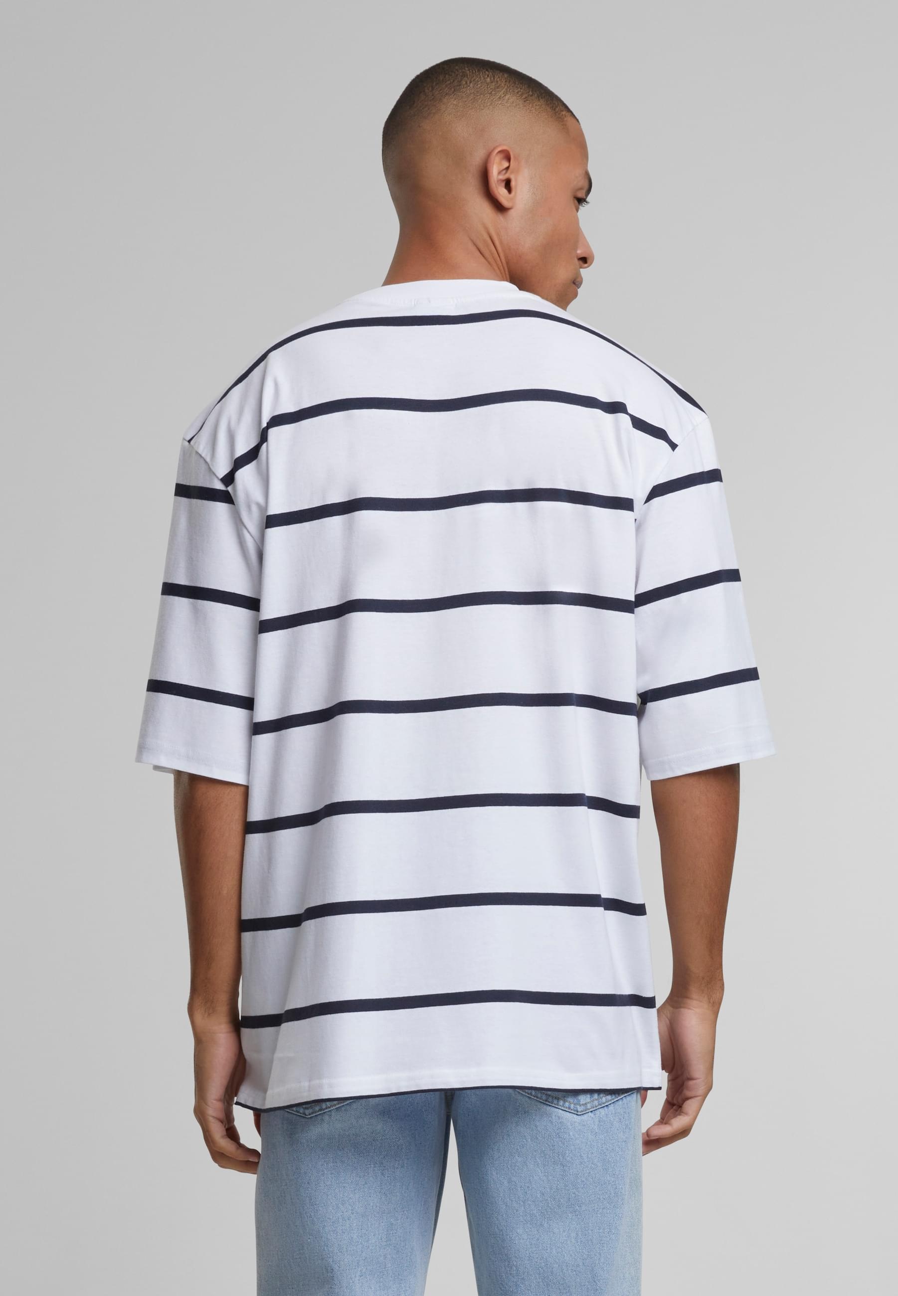 URBAN CLASSICS T-Shirt »Urban Classics Herren Oversized Sleeve Modern Stripe Tee«, (1 tlg.)